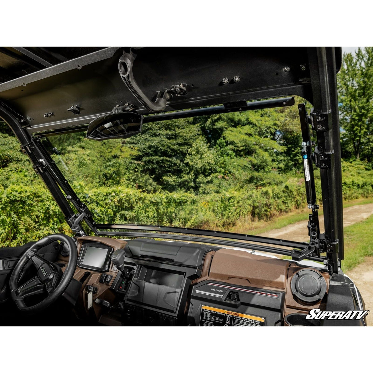 Kawasaki Ridge Scratch-Resistant Flip Windshield