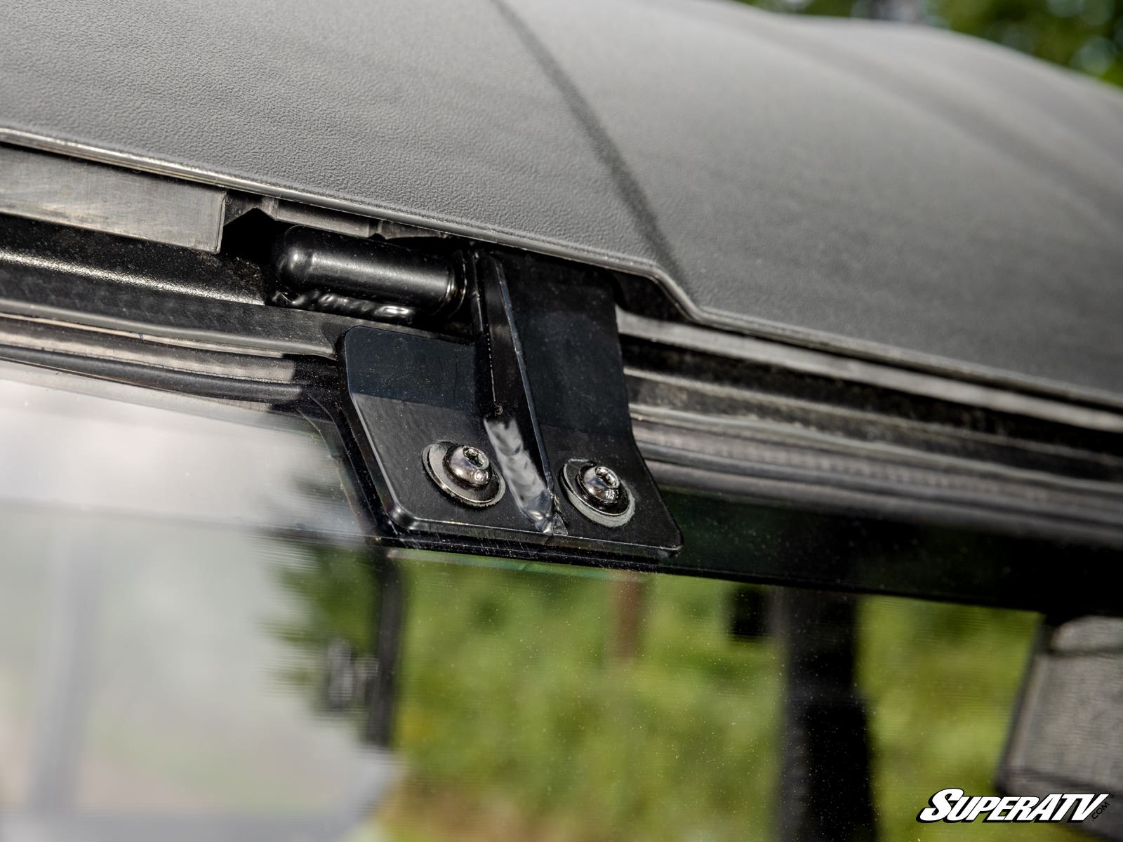 Photo of SuperATV Kawasaki Ridge Scratch-Resistant Flip Windshield by SuperATV - Premium Windshields for UTVs / Side by Sides