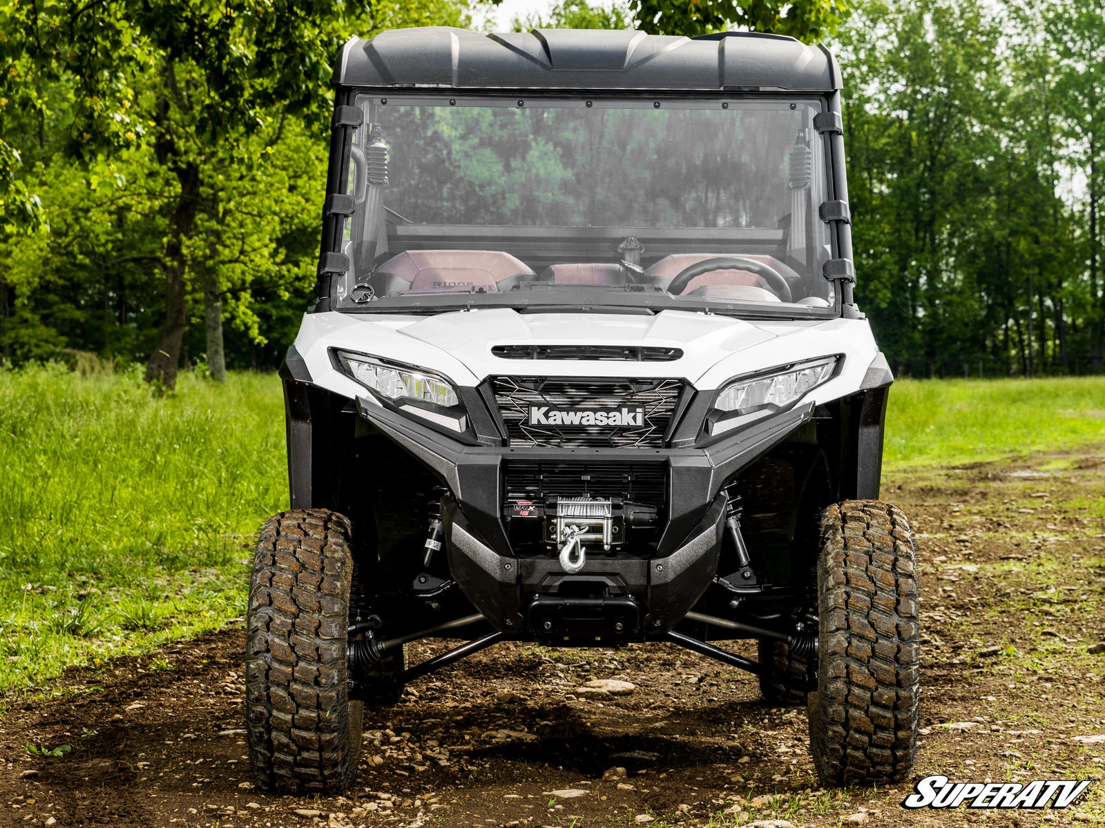 Photo of SuperATV Kawasaki Ridge Full Windshield by SuperATV - Premium Windshields for UTVs / Side by Sides
