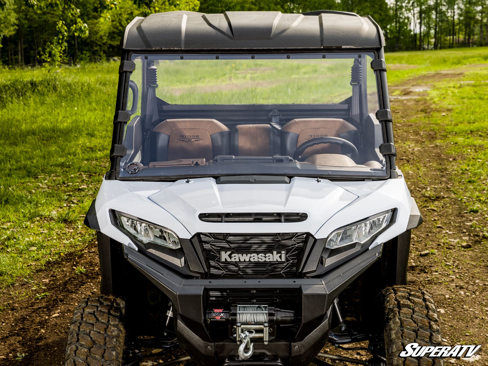 Photo of SuperATV Kawasaki Ridge Full Windshield by SuperATV - Premium Windshields for UTVs / Side by Sides
