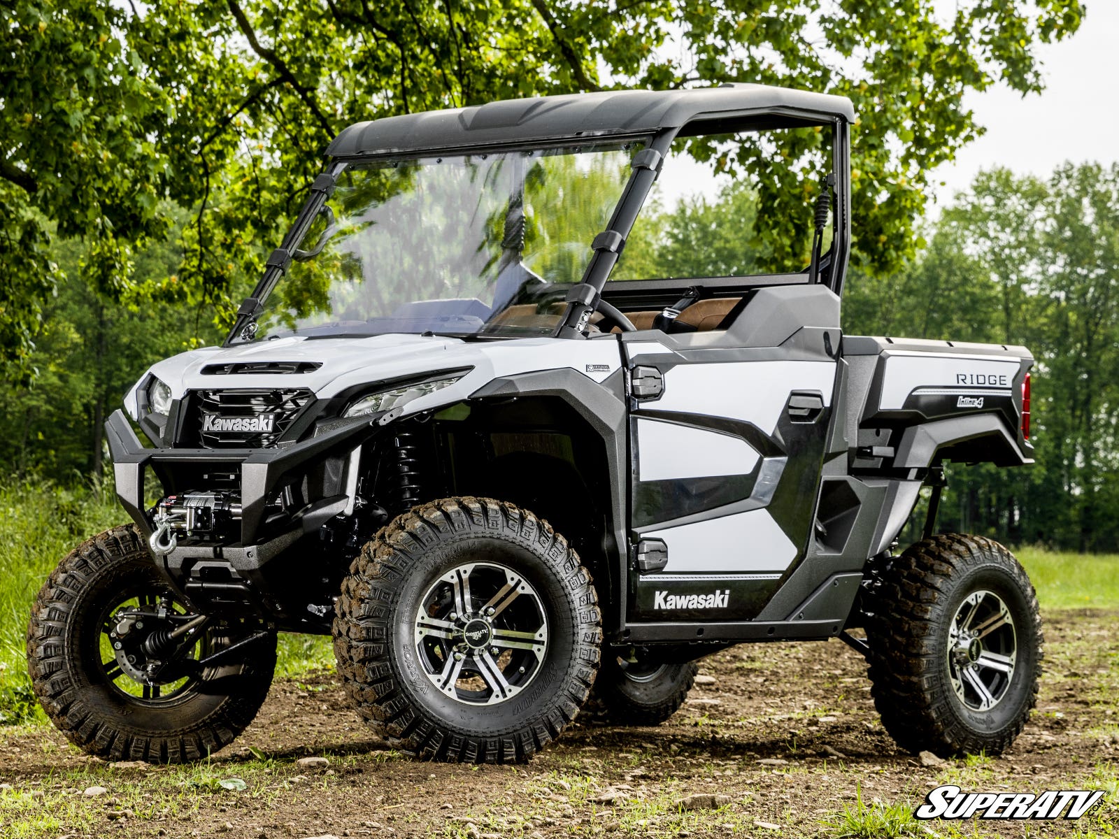 Photo of SuperATV Kawasaki Ridge Full Windshield by SuperATV - Premium Windshields for UTVs / Side by Sides