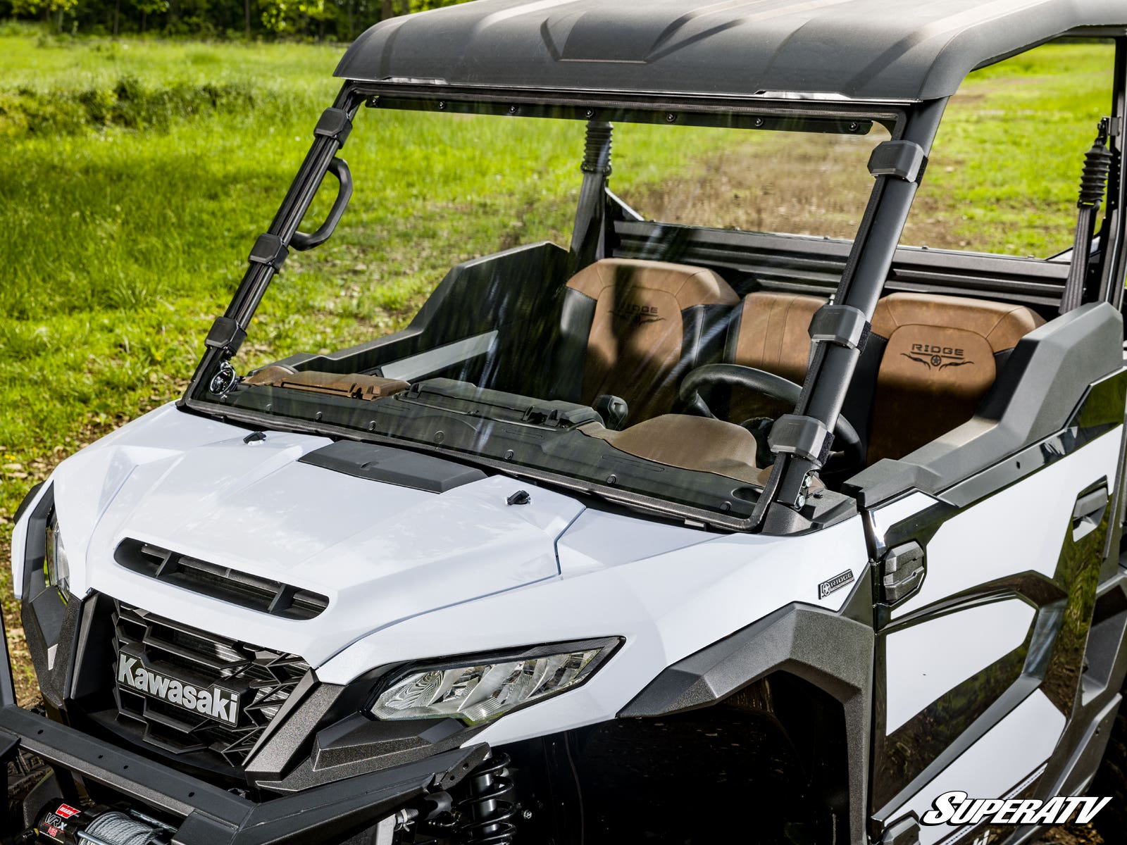 Photo of SuperATV Kawasaki Ridge Full Windshield by SuperATV - Premium Windshields for UTVs / Side by Sides