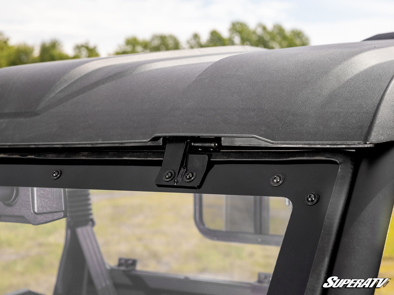 Photo of SuperATV Kawasaki Ridge MaxDrive Power Flip Windshield by SuperATV - Premium Windshields for UTVs / Side by Sides