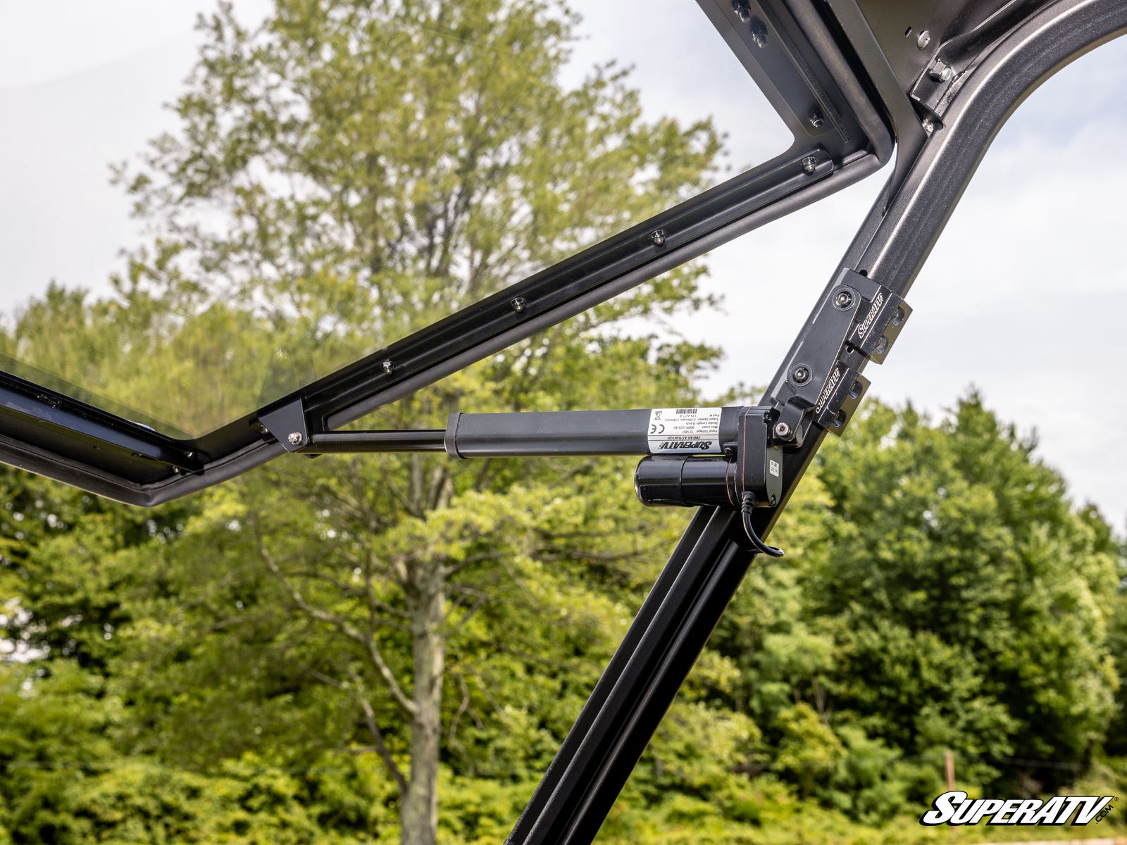 Photo of SuperATV Kawasaki Ridge MaxDrive Power Flip Windshield by SuperATV - Premium Windshields for UTVs / Side by Sides