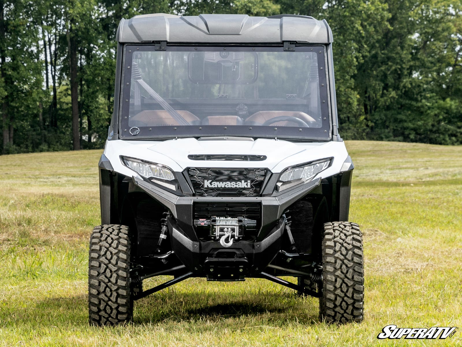 Photo of SuperATV Kawasaki Ridge MaxDrive Power Flip Windshield by SuperATV - Premium Windshields for UTVs / Side by Sides