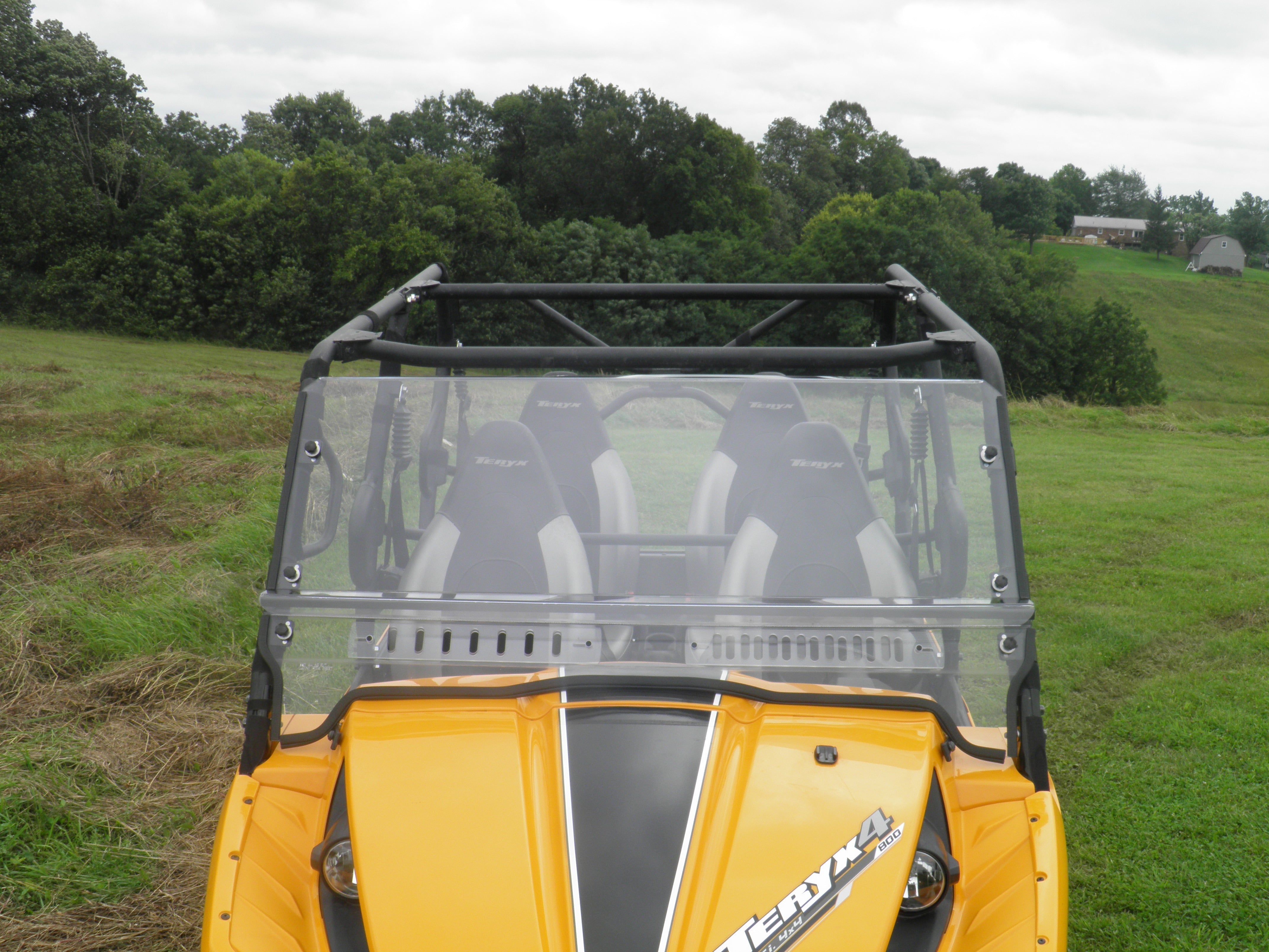 Photo of Kawasaki Teryx 4-Seater - 1 Pc Vented General-Purpose Windshield by 3 Star UTV - Premium Windshields for UTVs / Side by Sides