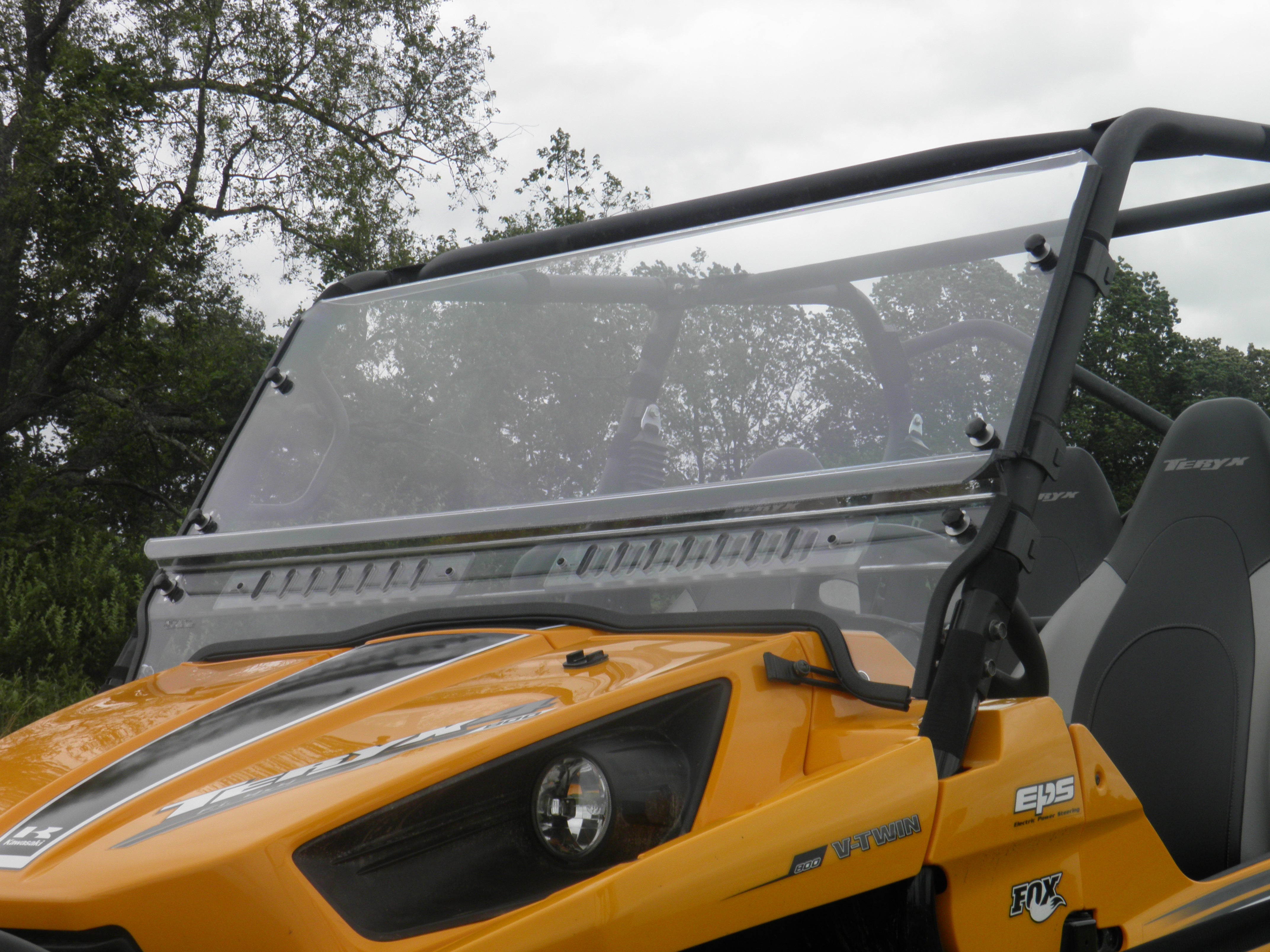 Photo of Kawasaki Teryx 4-Seater - 1 Pc Vented General-Purpose Windshield by 3 Star UTV - Premium Windshields for UTVs / Side by Sides