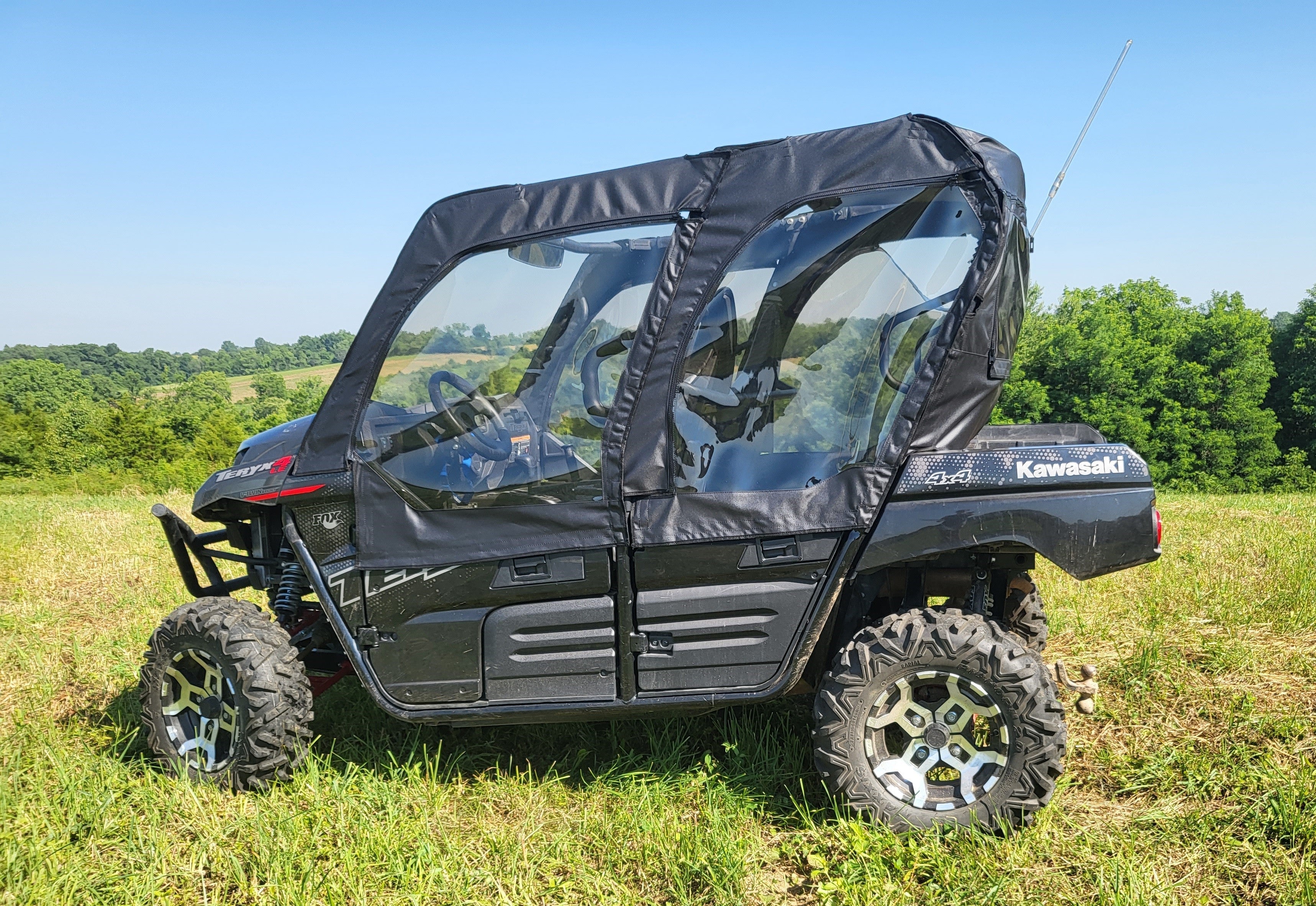 Photo of Kawasaki Teryx 4-Seater - Door/Rear Window Combo by 3 Star UTV - Premium Enclosures for UTVs / Side by Sides