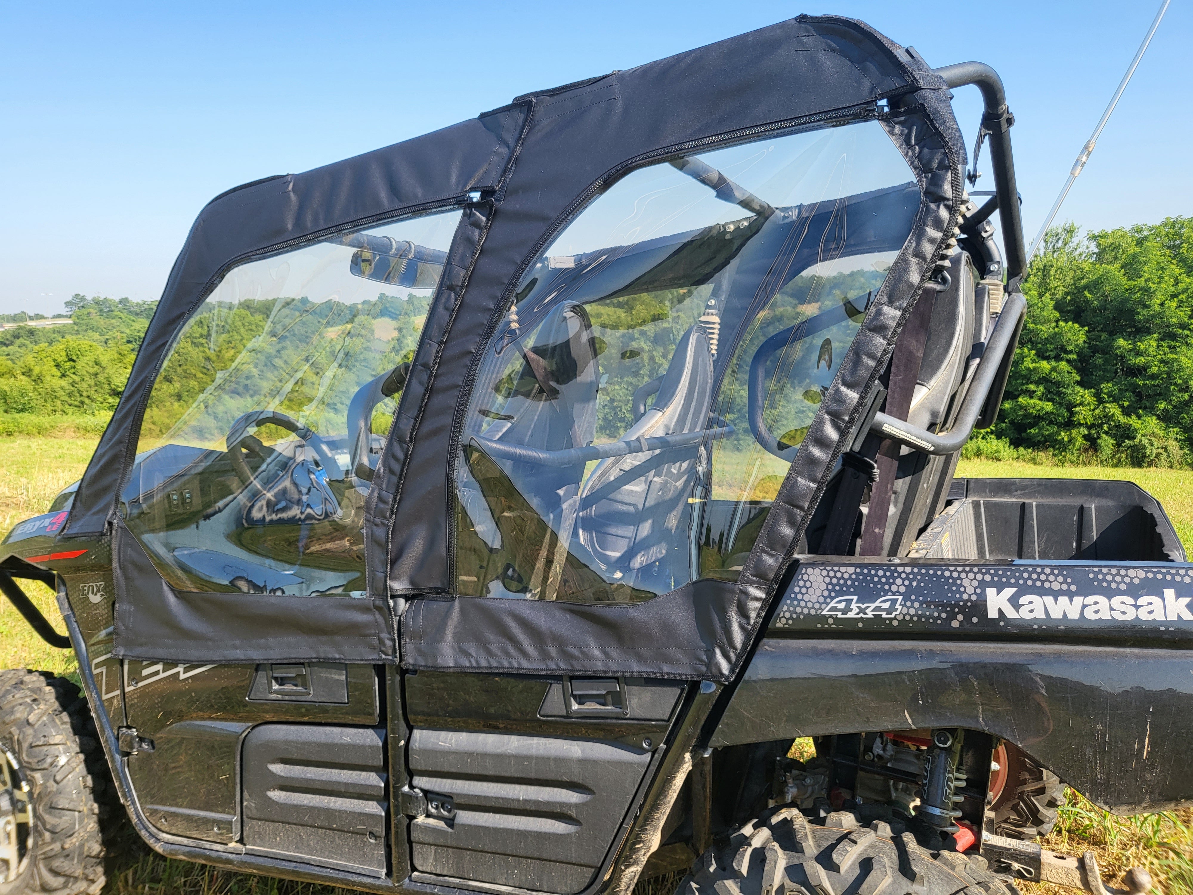 Photo of Kawasaki Teryx 4-Seater - Soft Doors by 3 Star UTV - Premium Enclosures for UTVs / Side by Sides