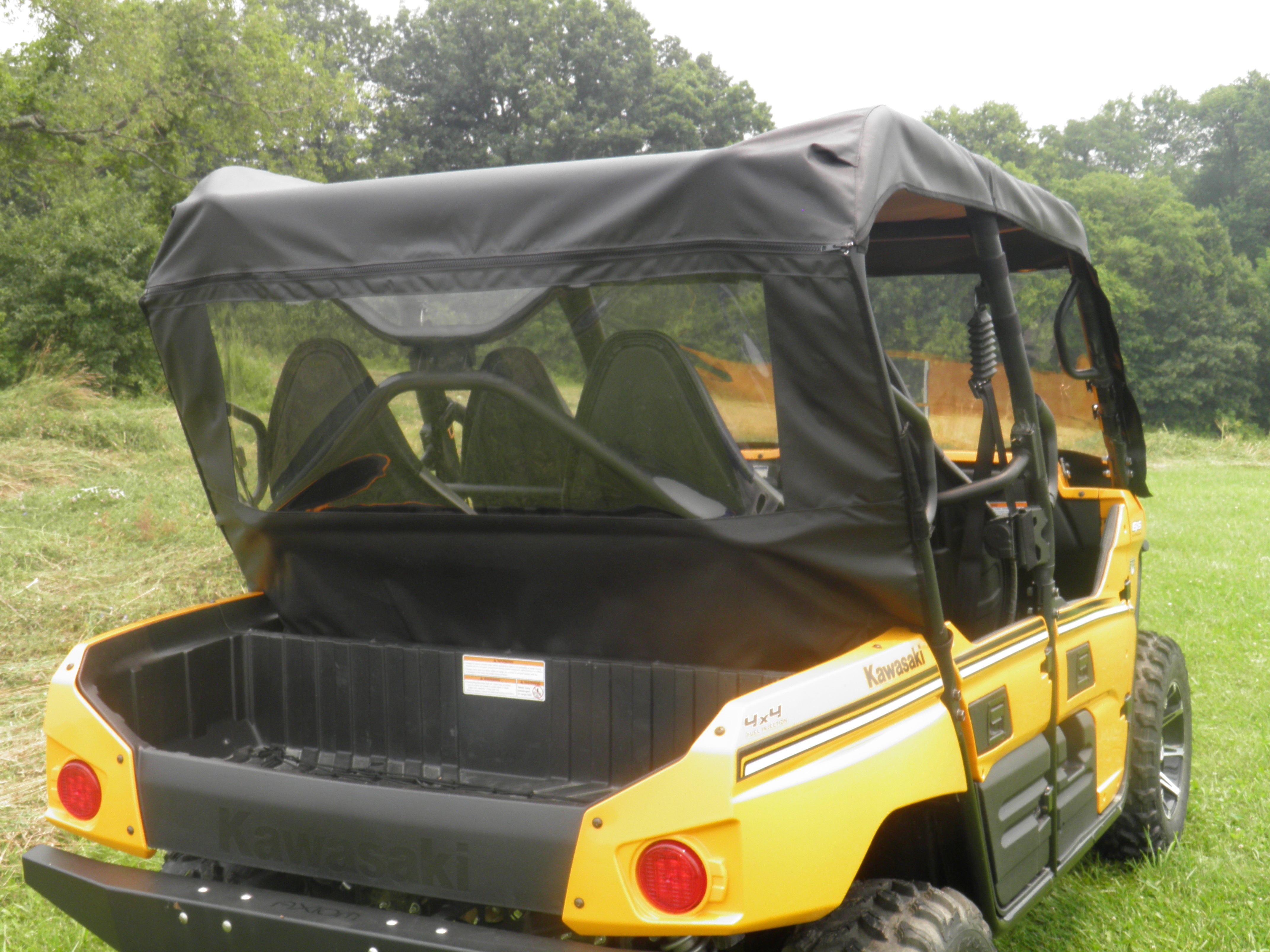 Photo of Kawasaki Teryx 4-Seater - Vinyl Windshield/Top/Rear Combo by 3 Star UTV - Premium Enclosures for UTVs / Side by Sides