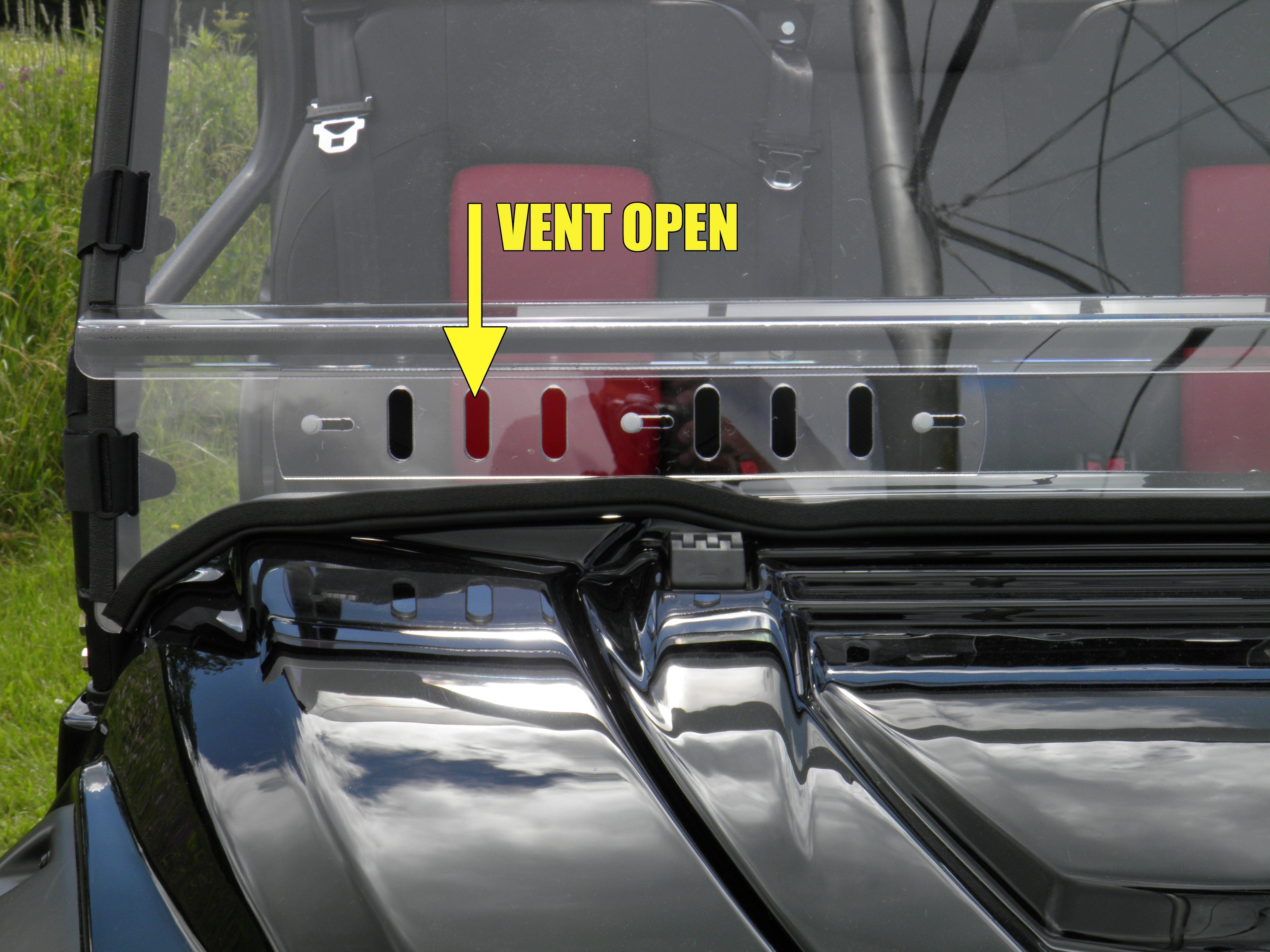 Photo of Kawasaki Teryx 750 - 2 Pc Vented General-Purpose Windshield by 3 Star UTV - Premium Windshields for UTVs / Side by Sides