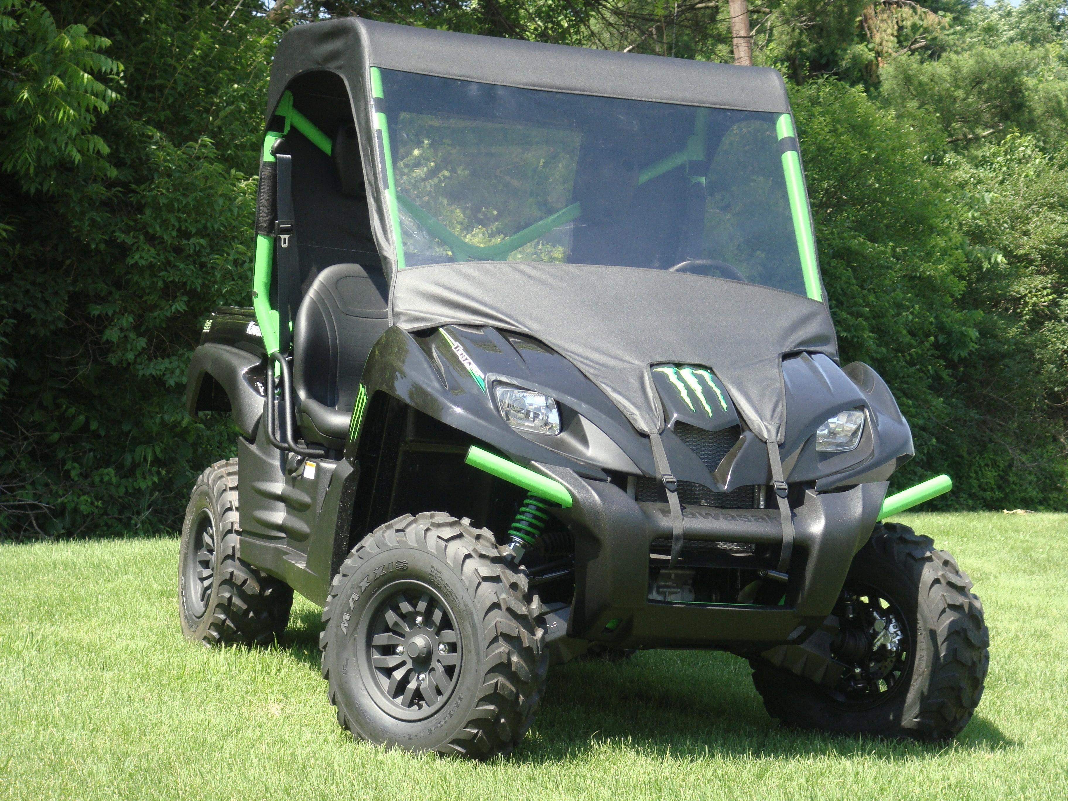 Photo of Kawasaki Teryx 750 - Vinyl Windshield/Top Combo by 3 Star UTV - Premium Enclosures for UTVs / Side by Sides