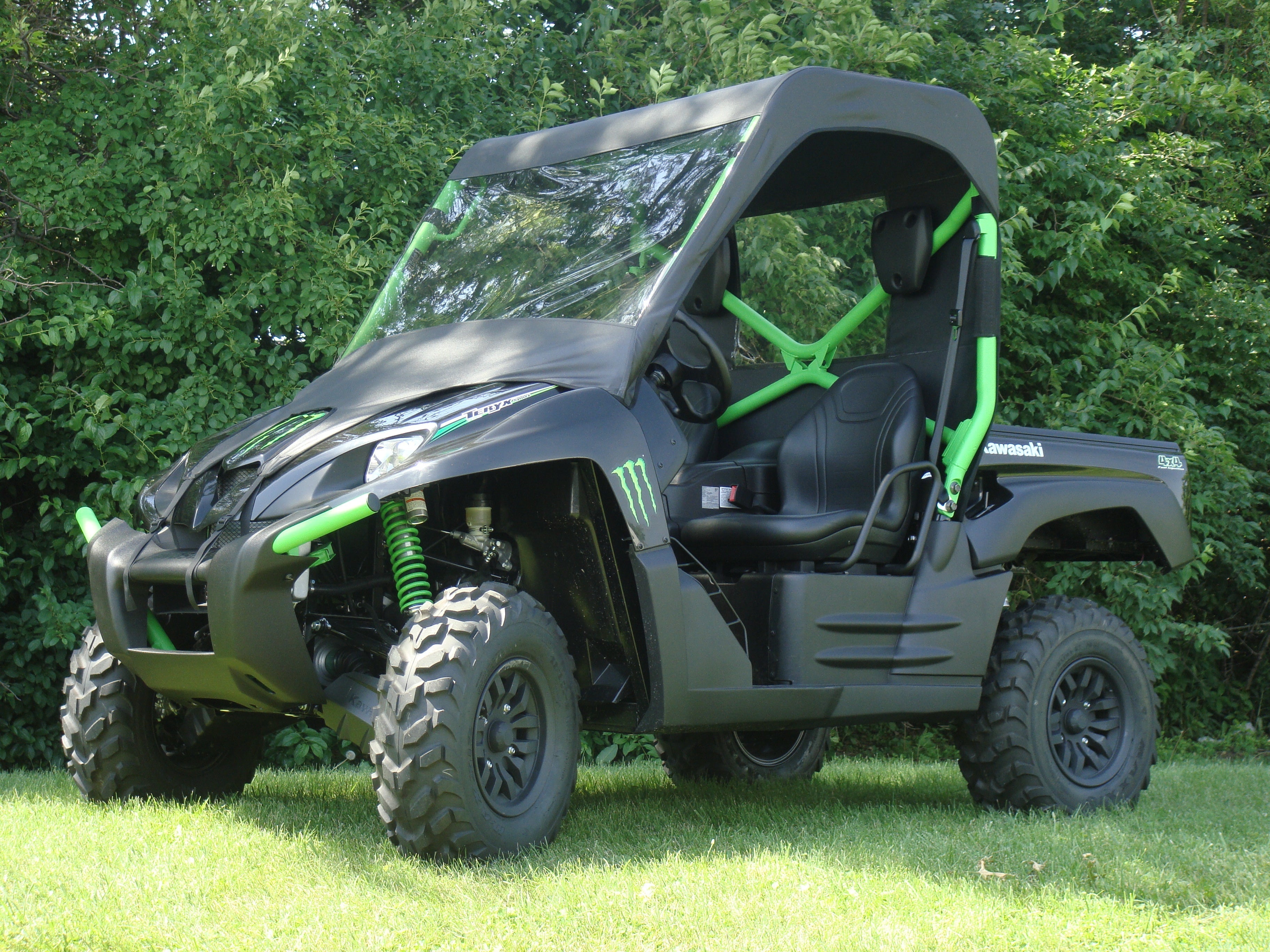 Photo of Kawasaki Teryx 750 - Vinyl Windshield/Top/Rear Combo by 3 Star UTV - Premium Enclosures for UTVs / Side by Sides