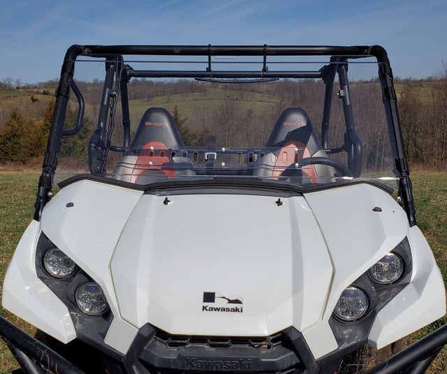 Photo of Kawasaki Teryx 800 - 1 Pc Windshield w/Clamp, Vent, and Hard Coat Options by 3 Star UTV - Premium Windshields for UTVs / Side by Sides
