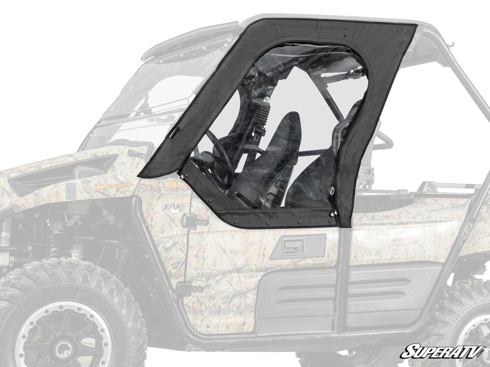Photo of SuperATV Kawasaki Teryx 800 Primal Soft Cab Enclosure Upper Doors by SuperATV - Premium Doors for UTVs / Side by Sides