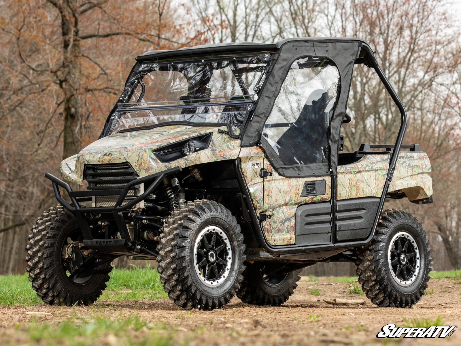 Photo of SuperATV Kawasaki Teryx S Primal Soft Cab Enclosure Upper Doors by SuperATV - Premium Doors for UTVs / Side by Sides