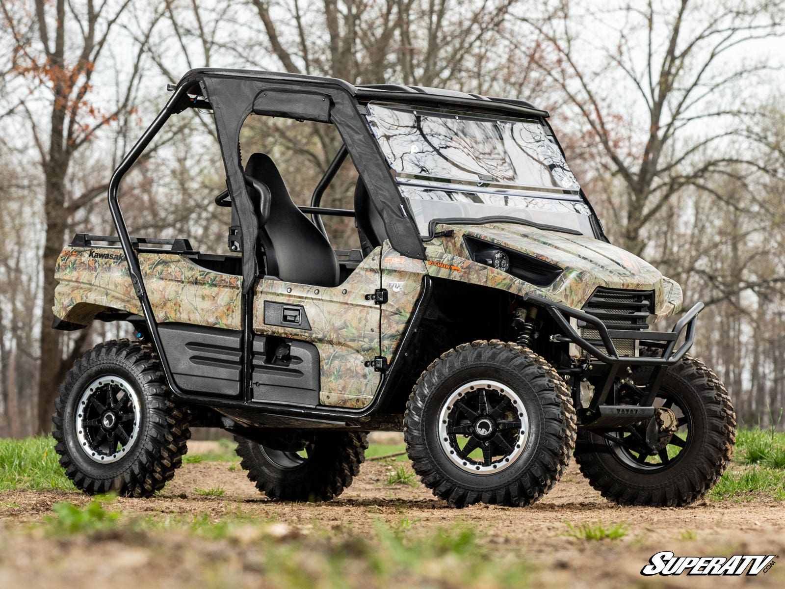 Photo of SuperATV Kawasaki Teryx 800 Primal Soft Cab Enclosure Upper Doors by SuperATV - Premium Doors for UTVs / Side by Sides