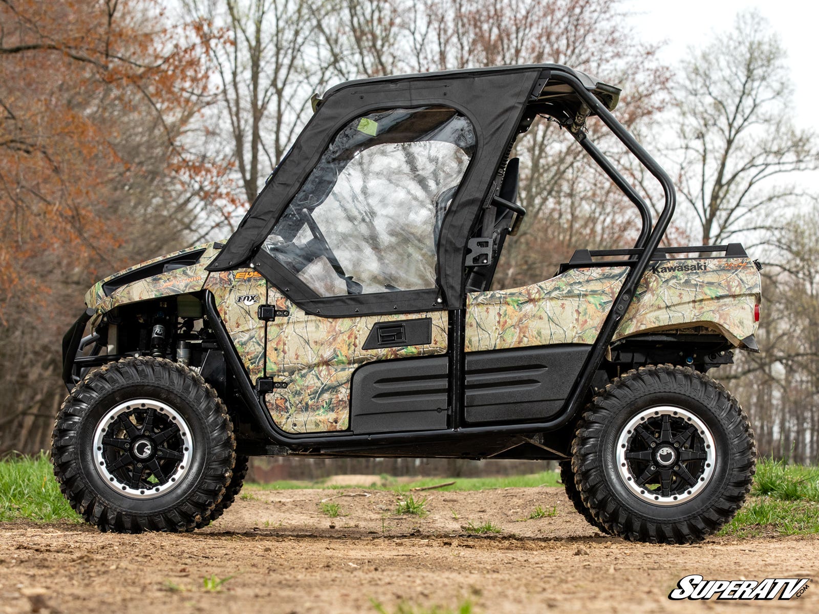 Photo of SuperATV Kawasaki Teryx S Primal Soft Cab Enclosure Upper Doors by SuperATV - Premium Doors for UTVs / Side by Sides