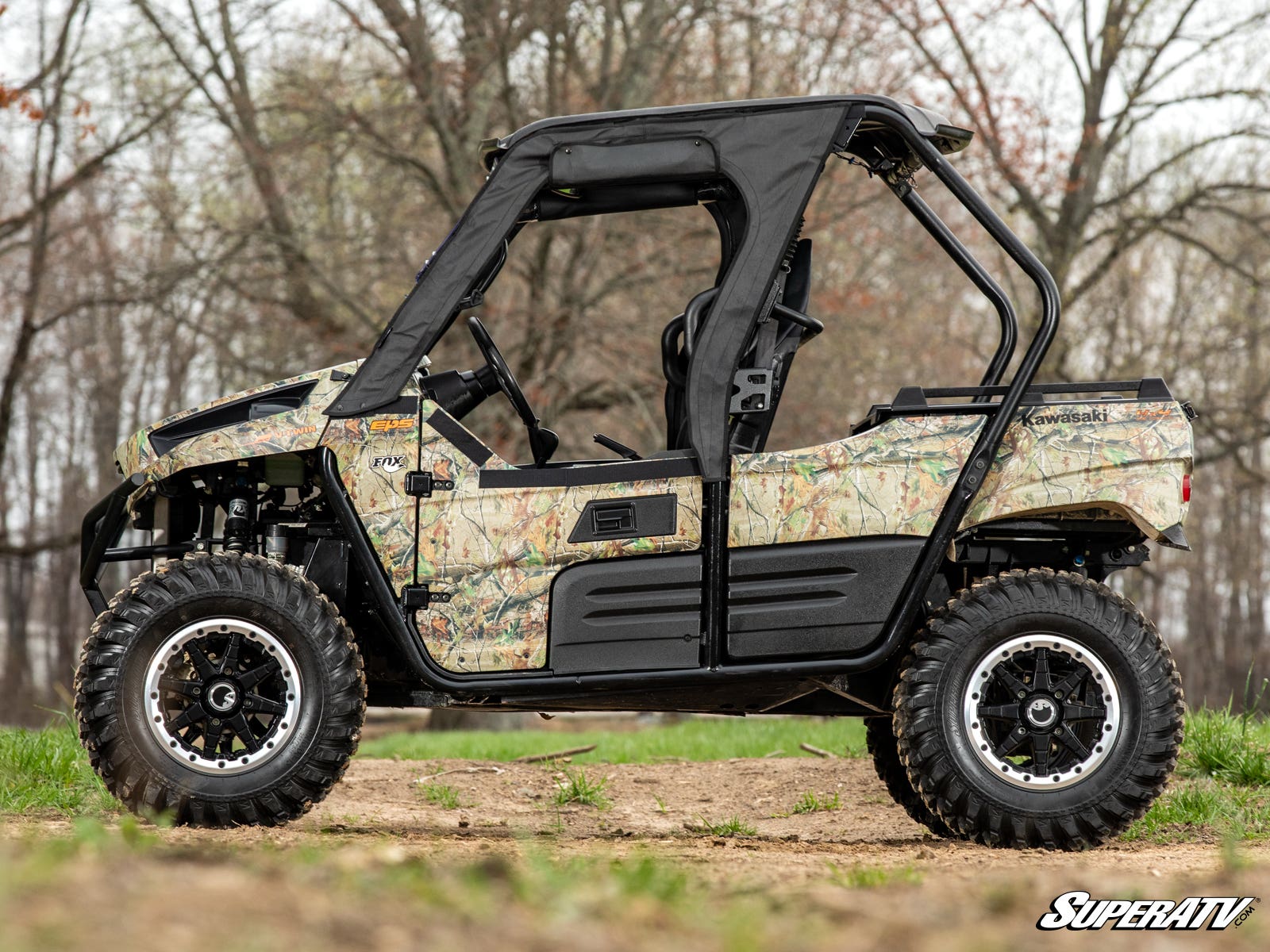 Photo of SuperATV Kawasaki Teryx 800 Primal Soft Cab Enclosure Upper Doors by SuperATV - Premium Doors for UTVs / Side by Sides