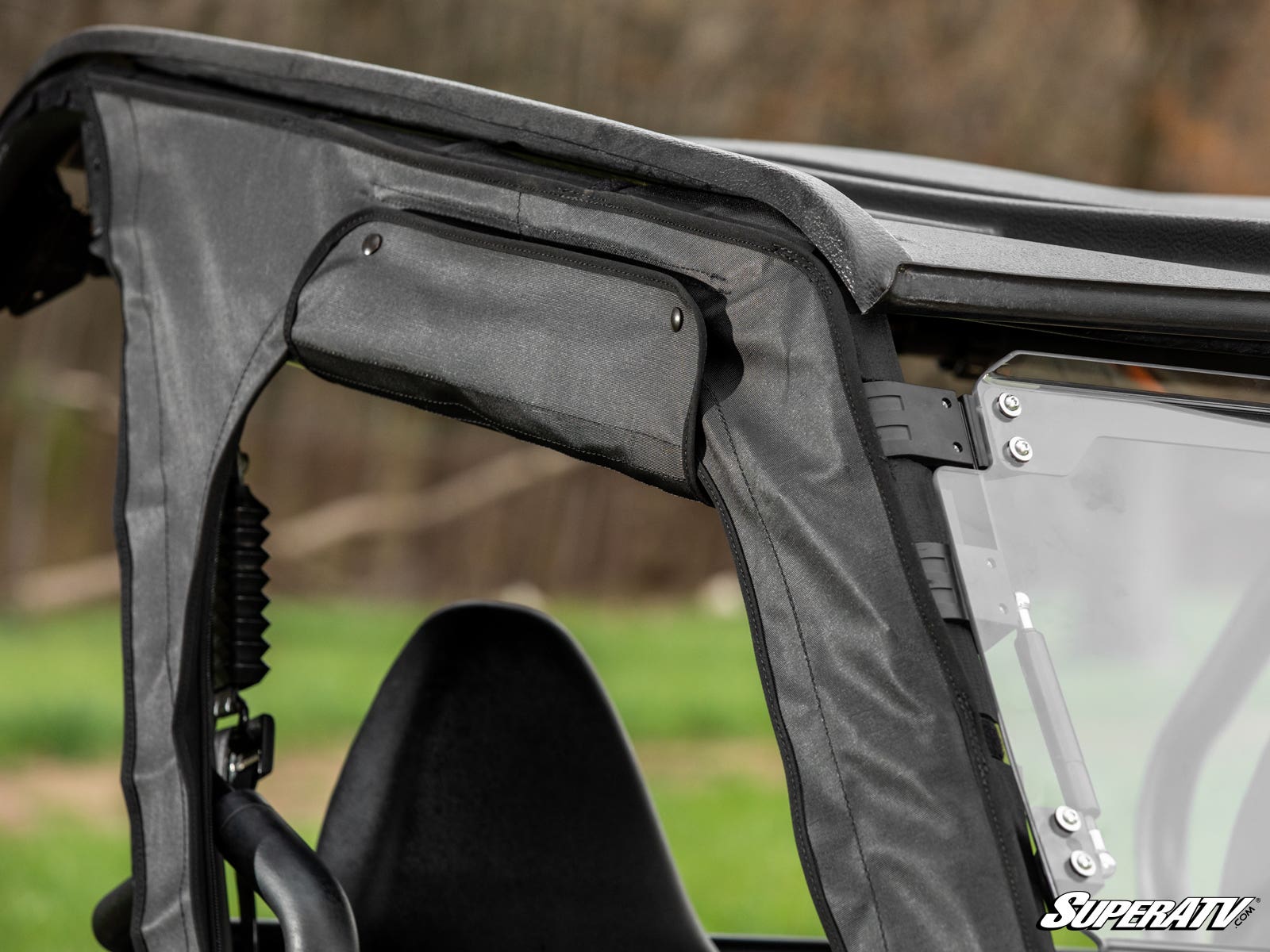 Photo of SuperATV Kawasaki Teryx 800 Primal Soft Cab Enclosure Upper Doors by SuperATV - Premium Doors for UTVs / Side by Sides