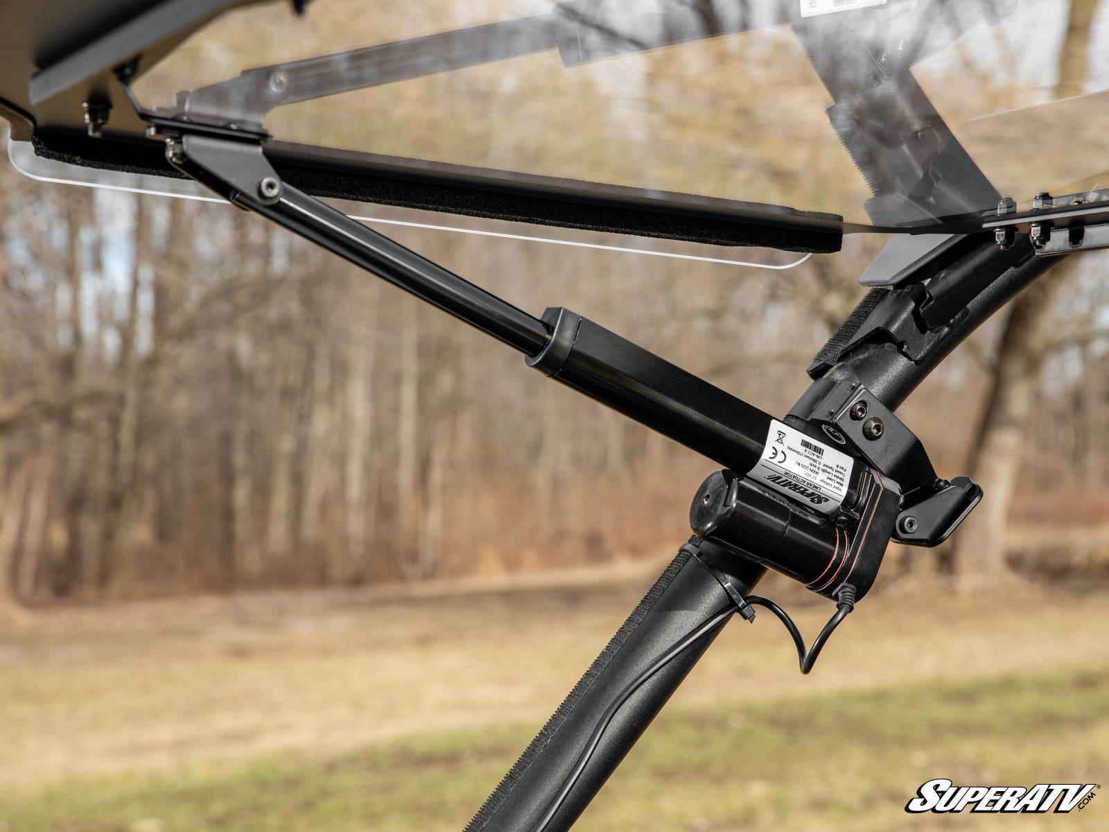 Photo of SuperATV Kawasaki Teryx KRX 1000 MaxDrive Power Flip Windshield by SuperATV - Premium Windshields for UTVs / Side by Sides