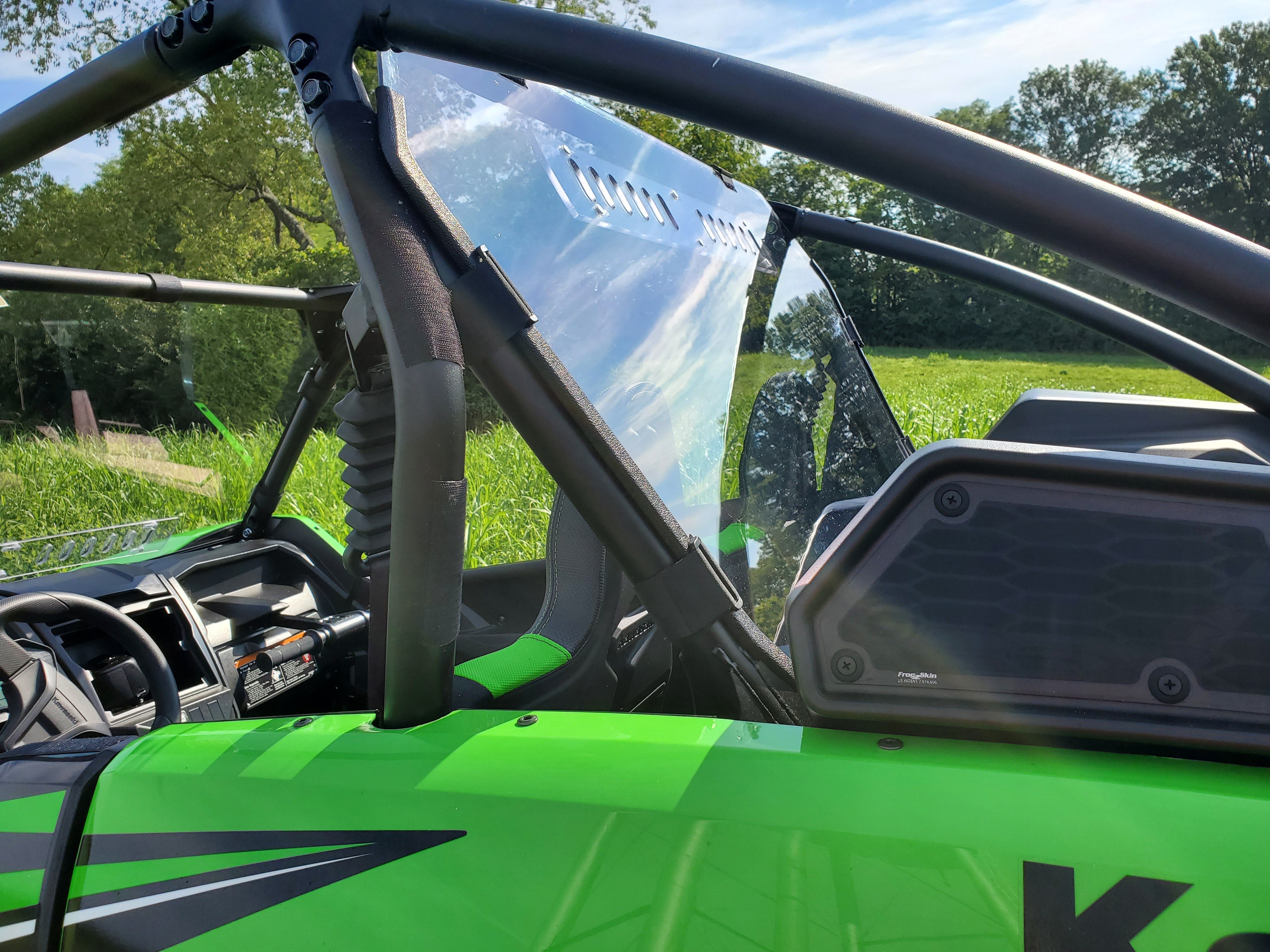 Photo of Kawasaki Teryx KRX Crew - 1 Pc Polycarbonate Rear Windshield by 3 Star UTV - Premium Windshields for UTVs / Side by Sides