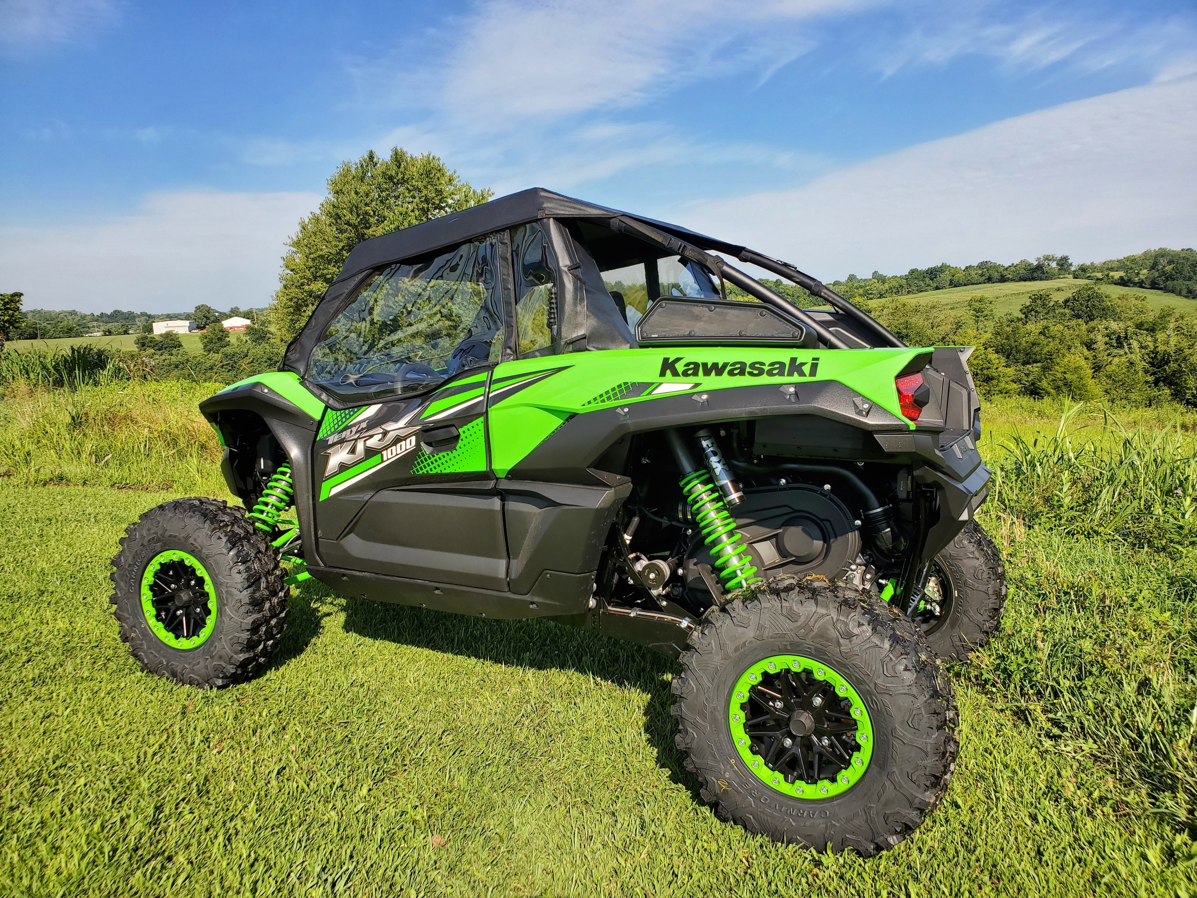 Photo of Kawasaki Teryx KRX - Door/Rear Window Combo by 3 Star UTV - Premium Enclosures for UTVs / Side by Sides
