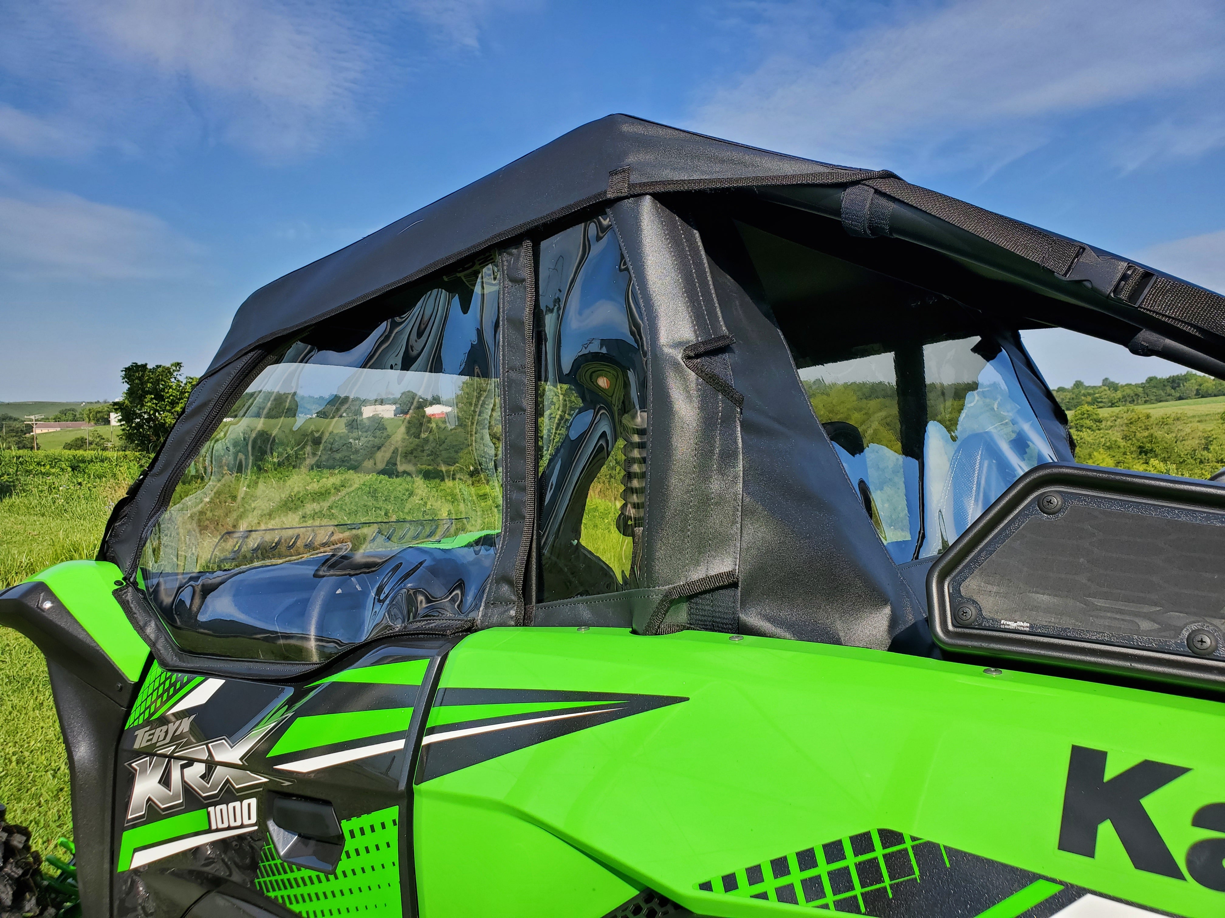 Photo of Kawasaki Teryx KRX - Door/Rear Window Combo by 3 Star UTV - Premium Enclosures for UTVs / Side by Sides