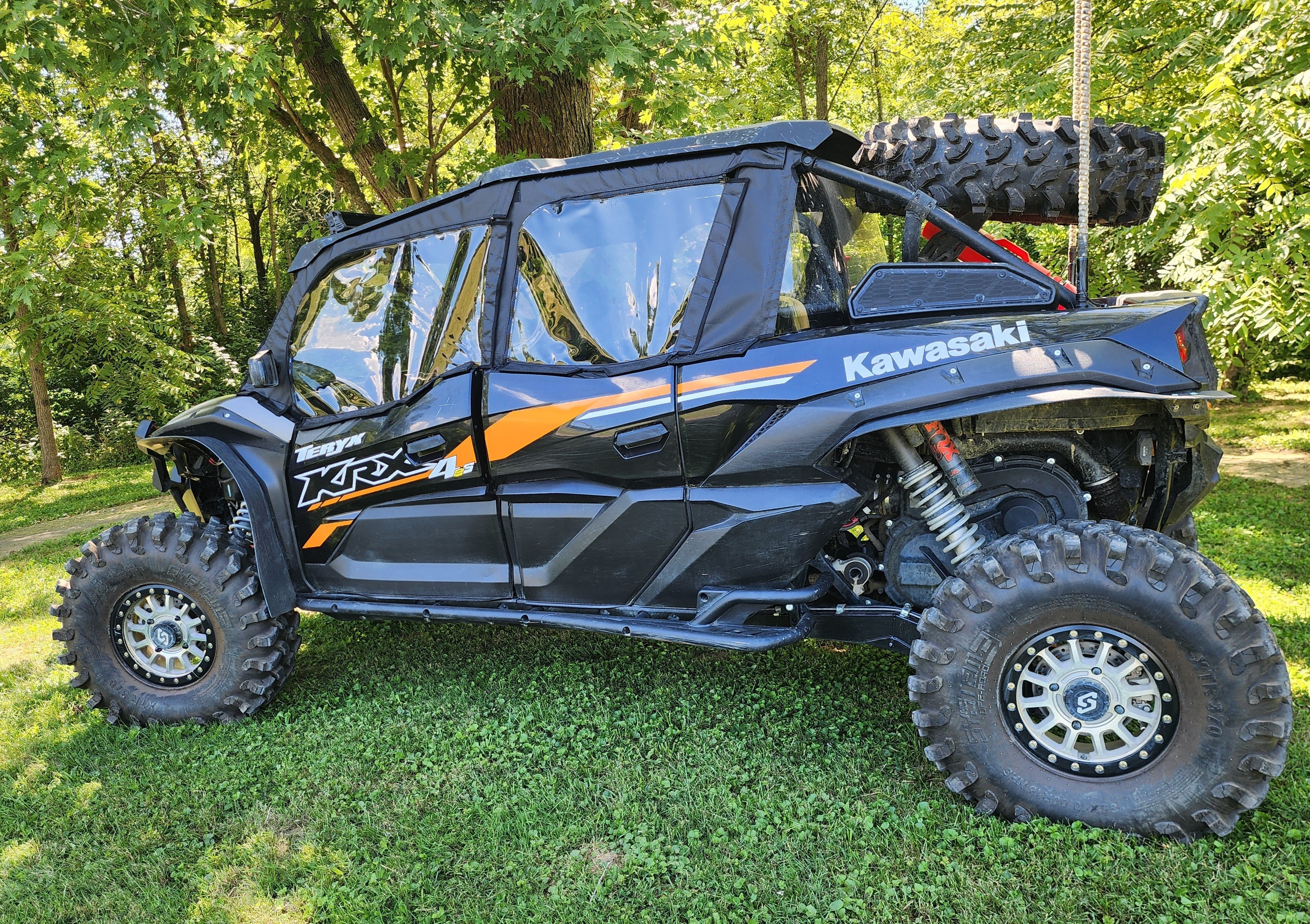 Photo of Kawasaki Teryx KRX Crew - Full Cab Enclosure for Hard Windshield by 3 Star UTV - Premium Enclosures for UTVs / Side by Sides