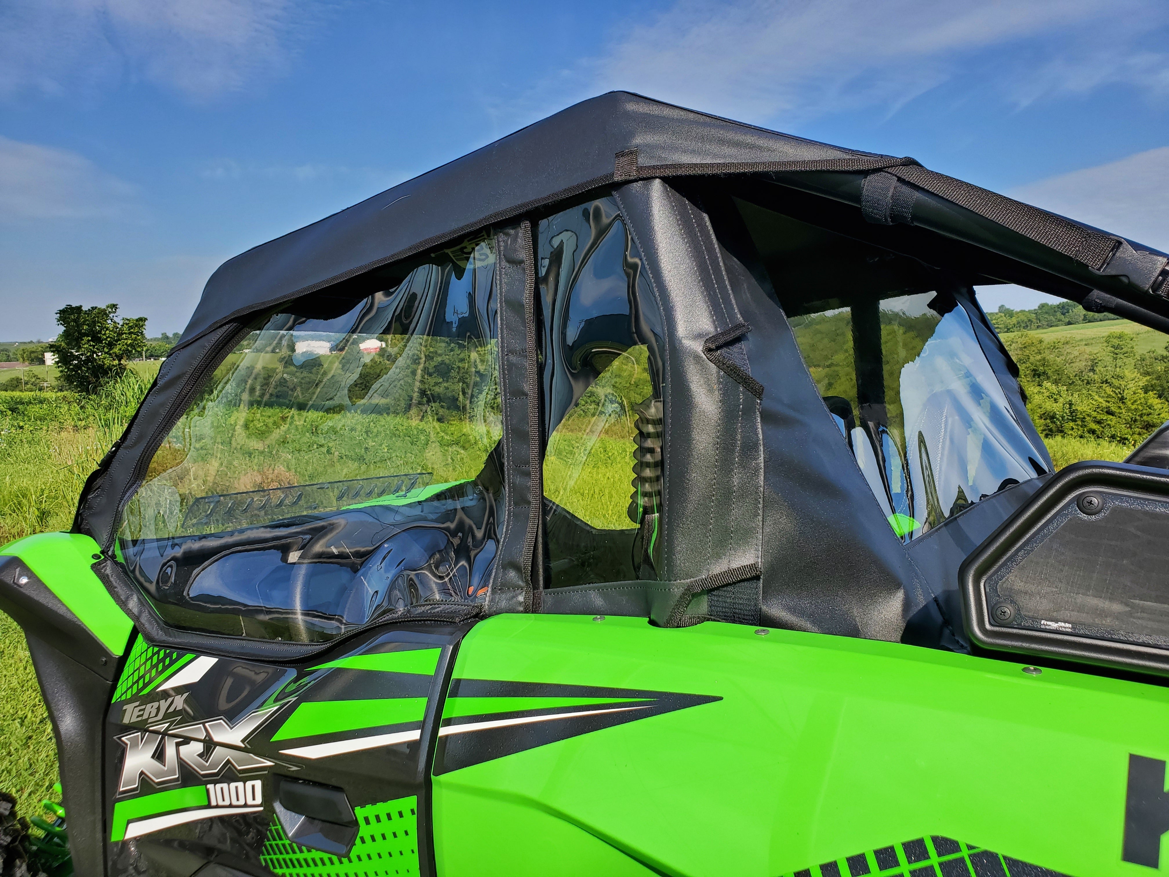 Photo of Kawasaki Teryx KRX - Full Cab Enclosure for Hard Windshield by 3 Star UTV - Premium Enclosures for UTVs / Side by Sides