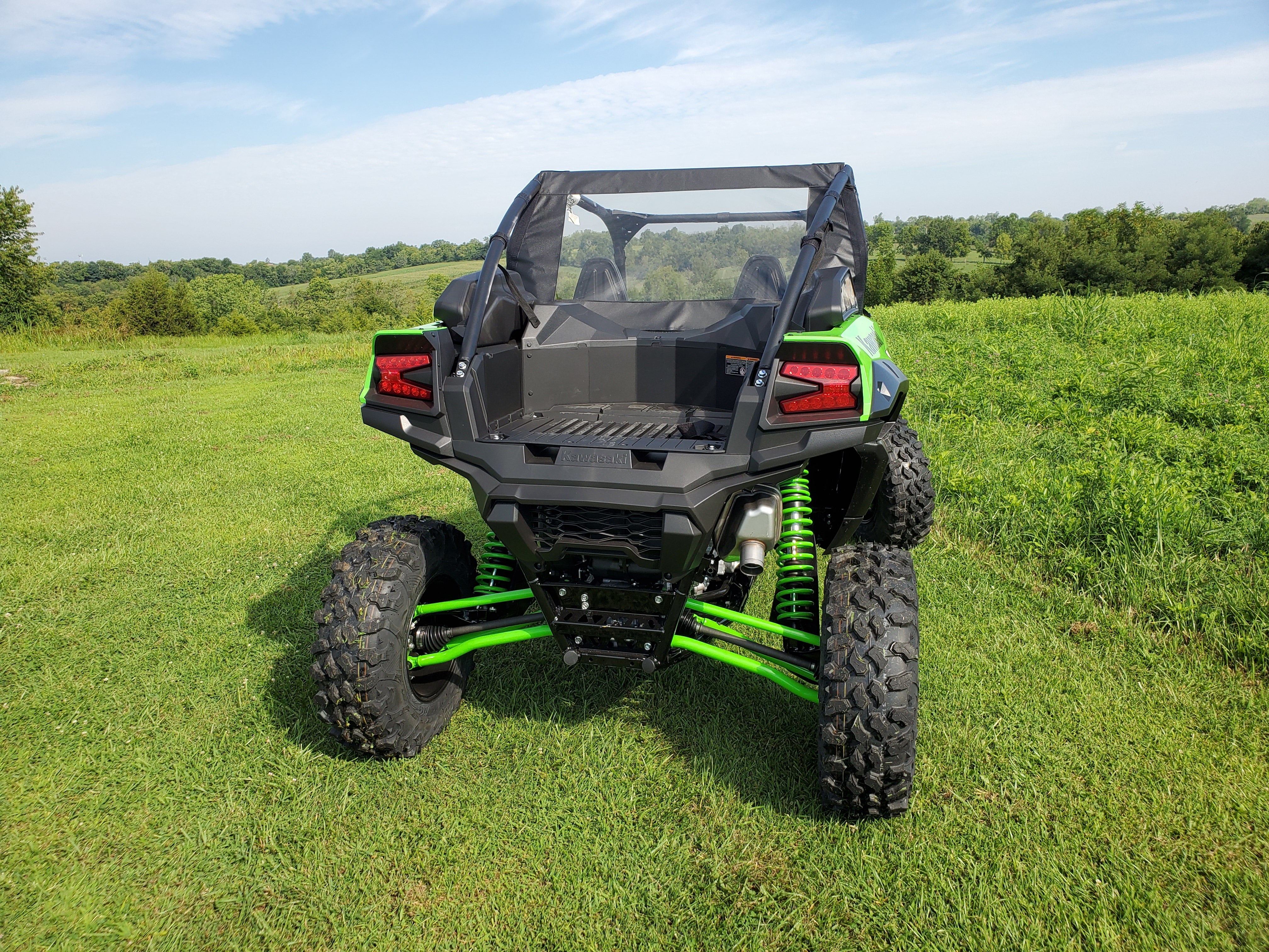 Photo of Kawasaki Teryx KRX - Soft Back Panel by 3 Star UTV - Premium Enclosures for UTVs / Side by Sides