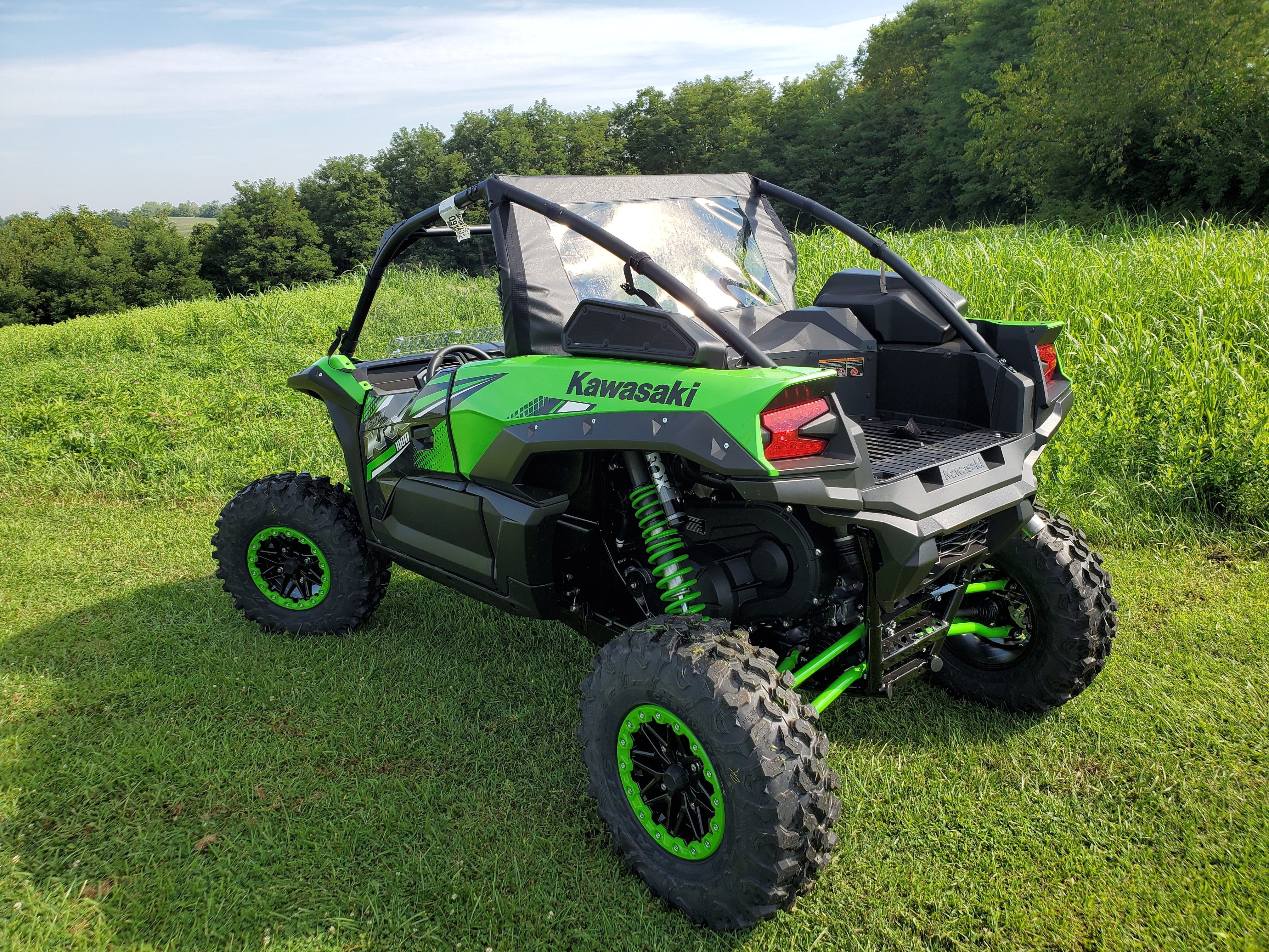 Photo of Kawasaki Teryx KRX - Soft Back Panel by 3 Star UTV - Premium Enclosures for UTVs / Side by Sides