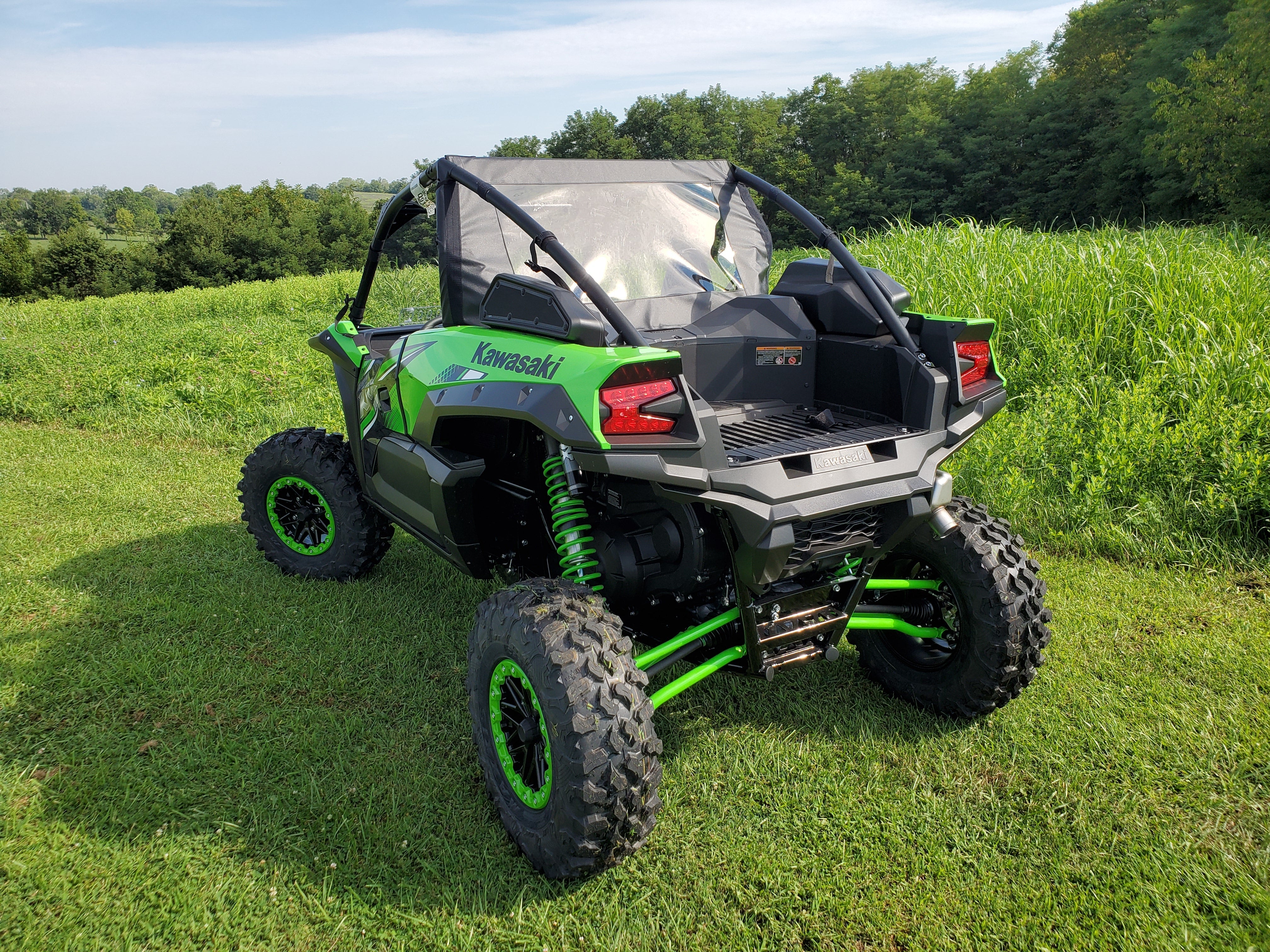 Photo of Kawasaki Teryx KRX - Soft Back Panel by 3 Star UTV - Premium Enclosures for UTVs / Side by Sides