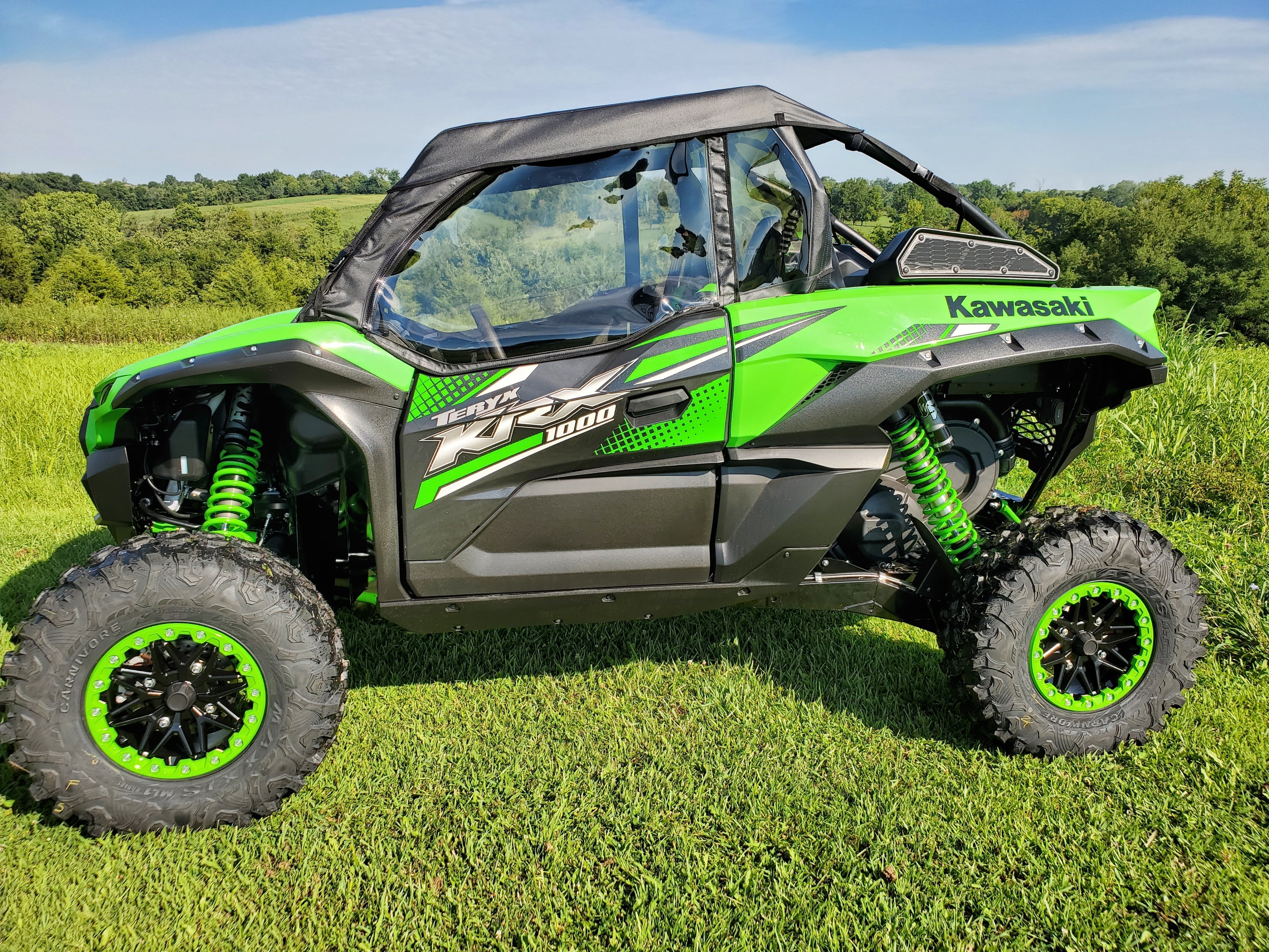 Photo of Kawasaki Teryx KRX - Upper Doors by 3 Star UTV - Premium Enclosures for UTVs / Side by Sides