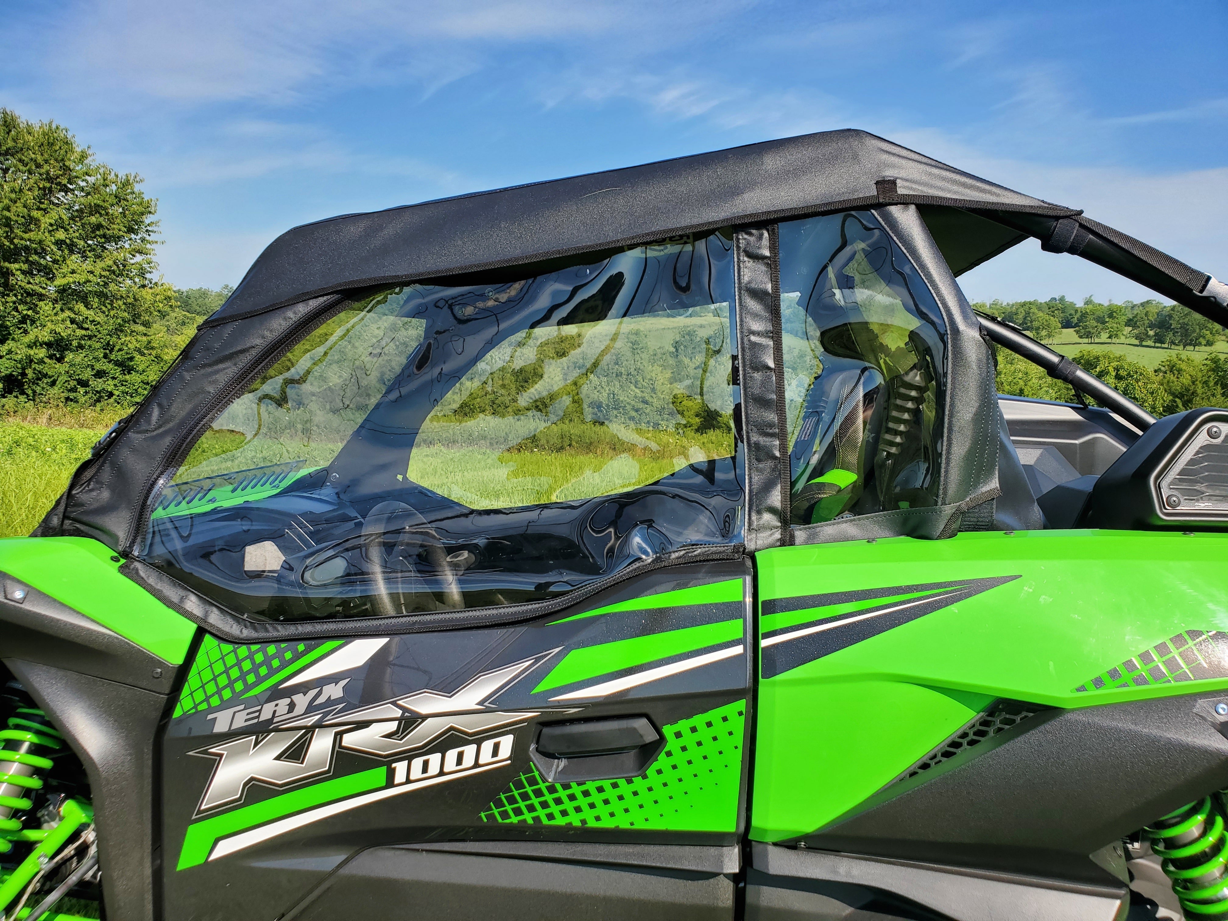 Photo of Kawasaki Teryx KRX - Upper Doors by 3 Star UTV - Premium Enclosures for UTVs / Side by Sides