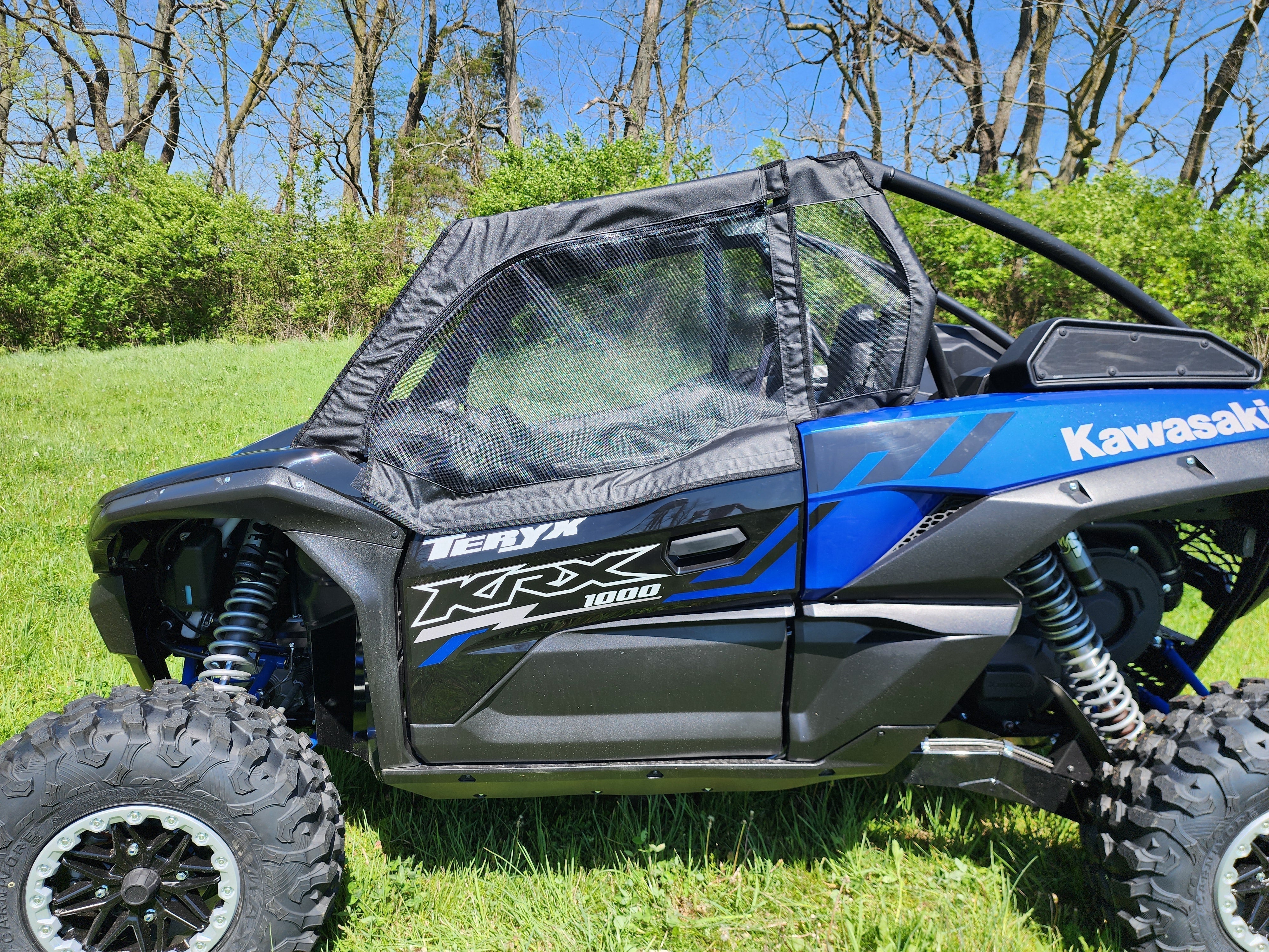 Photo of Kawasaki Teryx KRX - Upper Doors with Mesh Windows by 3 Star UTV - Premium Enclosures for UTVs / Side by Sides