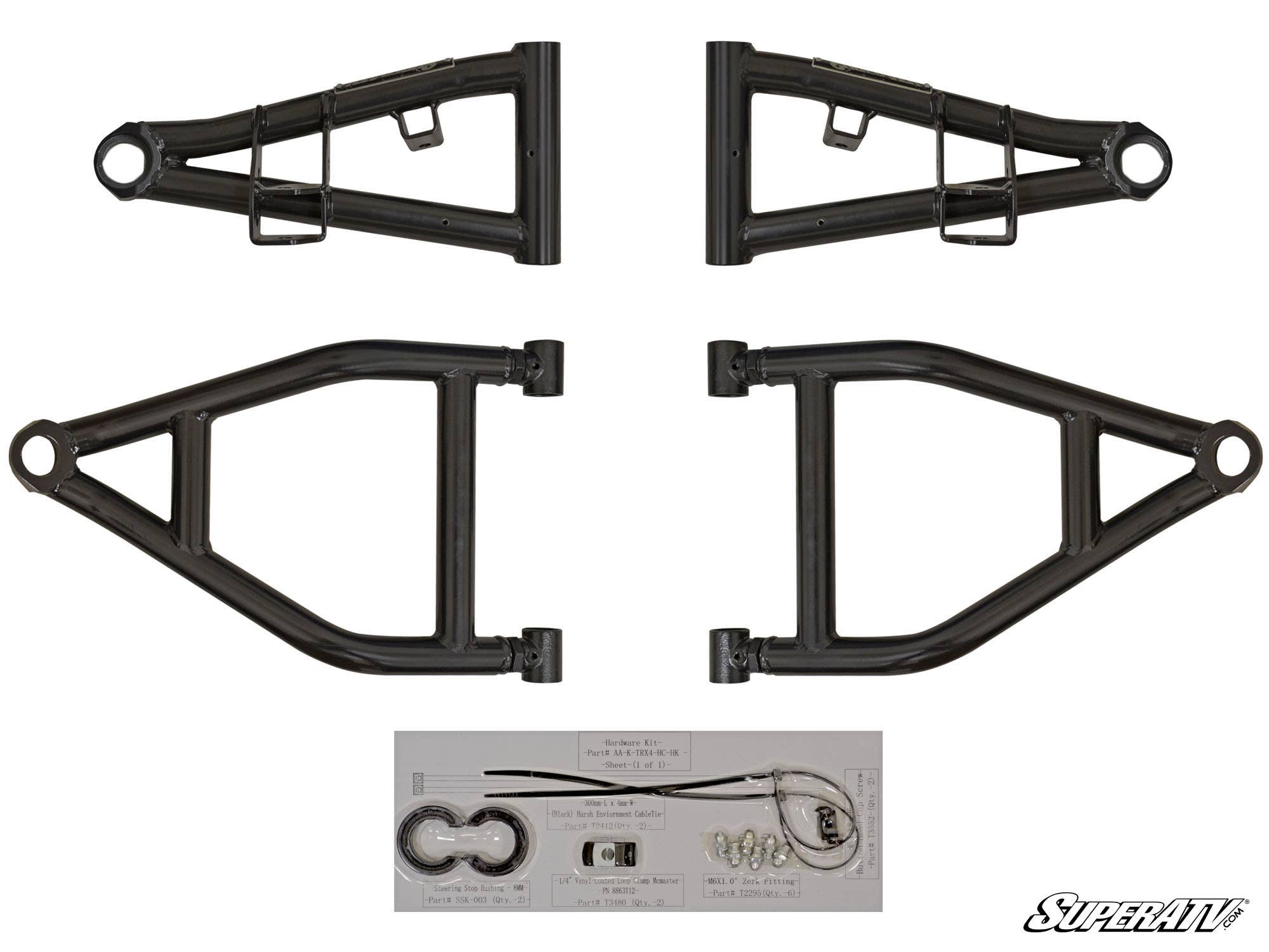 Photo of SuperATV Kawasaki Teryx High Clearance 1.5" Forward Offset A-Arms by SuperATV - Premium A-Arms & Control Arms for UTVs / Side by Sides