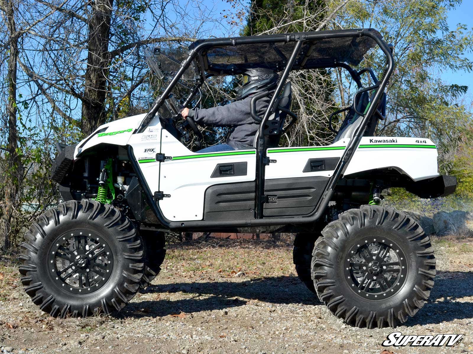 Photo of SuperATV Kawasaki Teryx 4 Heavy Duty Nerf Bars by SuperATV - Premium Nerf Bars for UTVs / Side by Sides
