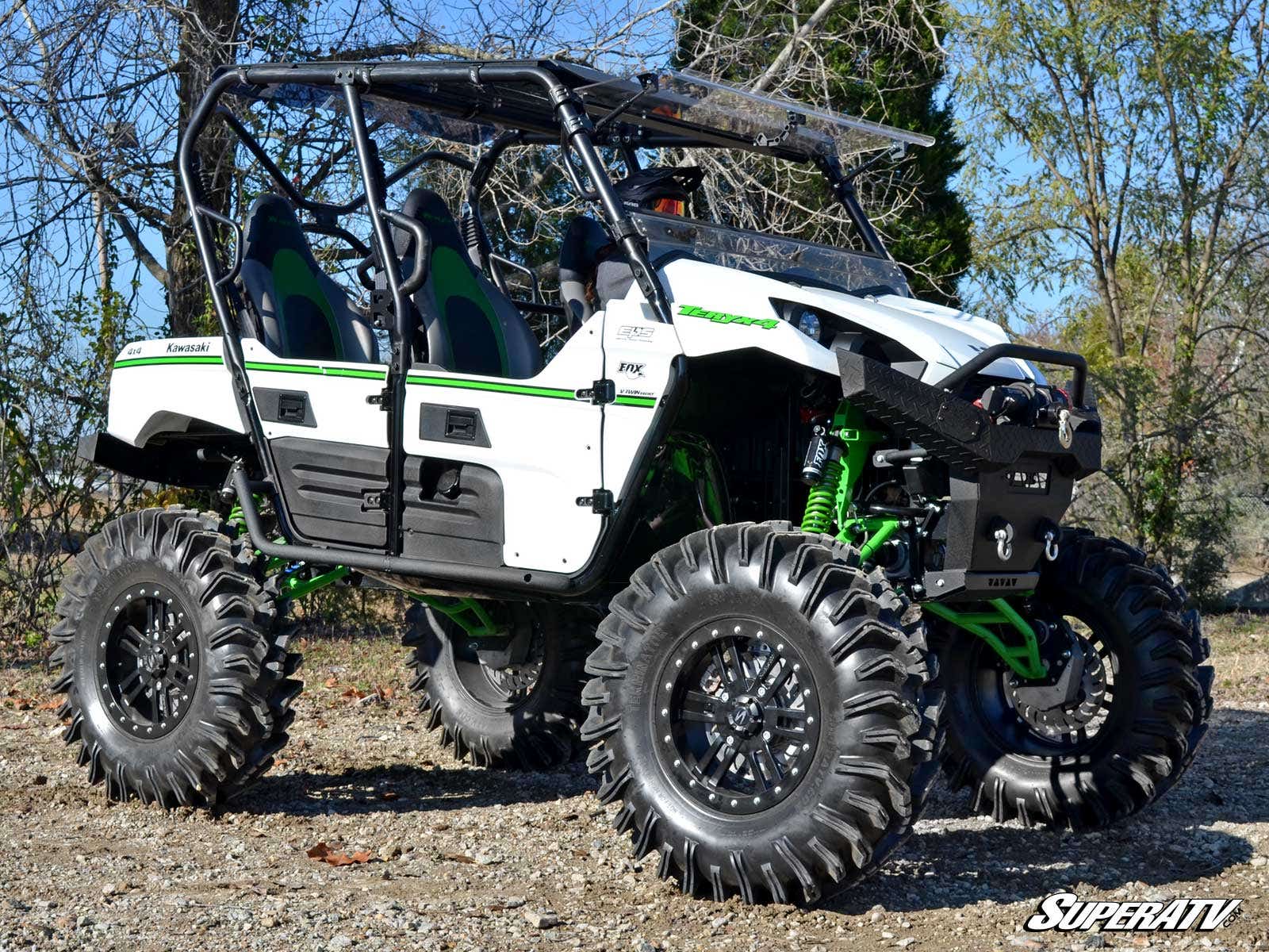 Photo of SuperATV Kawasaki Teryx 4 Heavy Duty Nerf Bars by SuperATV - Premium Nerf Bars for UTVs / Side by Sides
