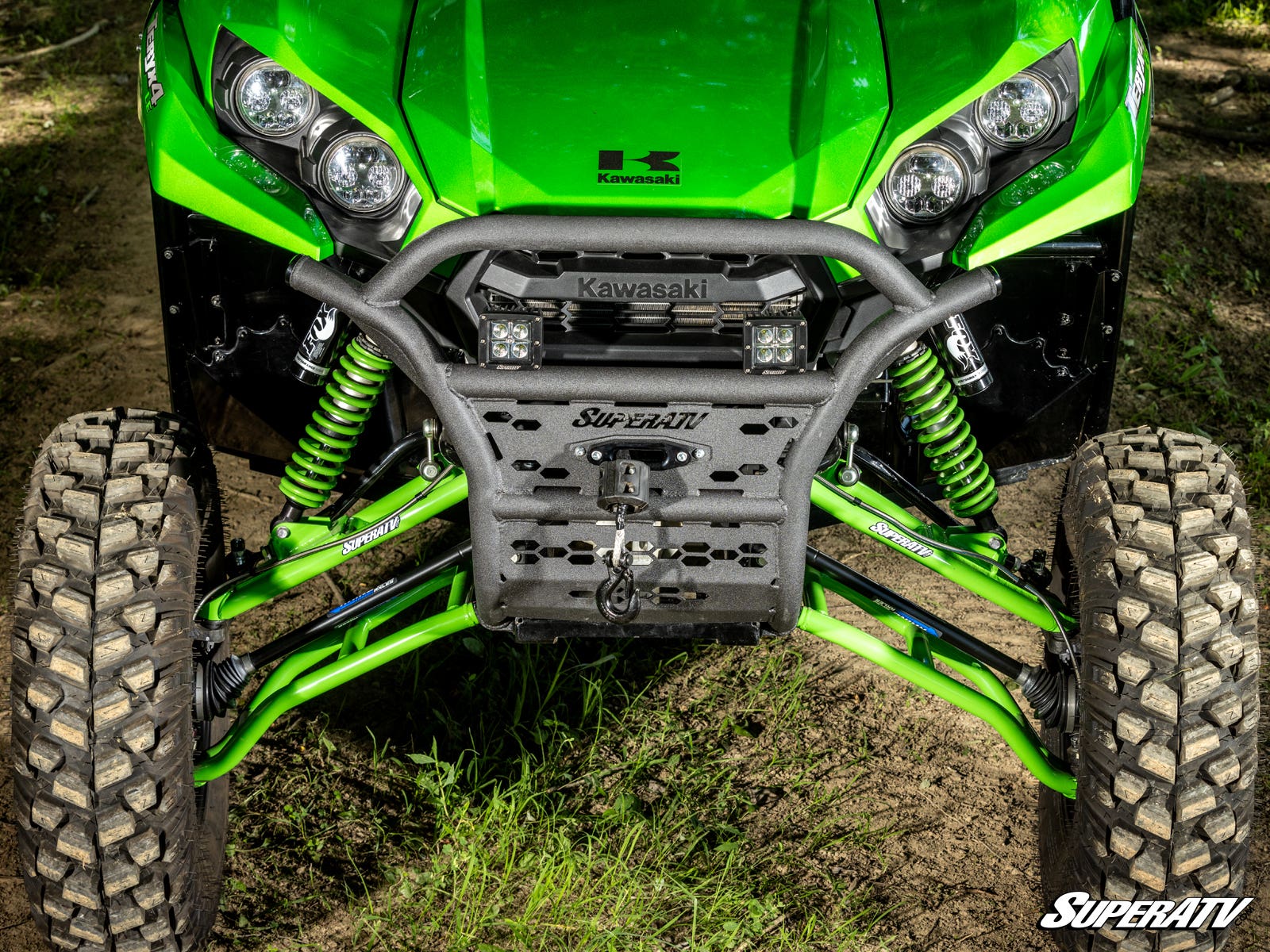 Photo of SuperATV Kawasaki Teryx S Winch-Ready Tubed Front Bumper by SuperATV - Premium Bumpers for UTVs / Side by Sides