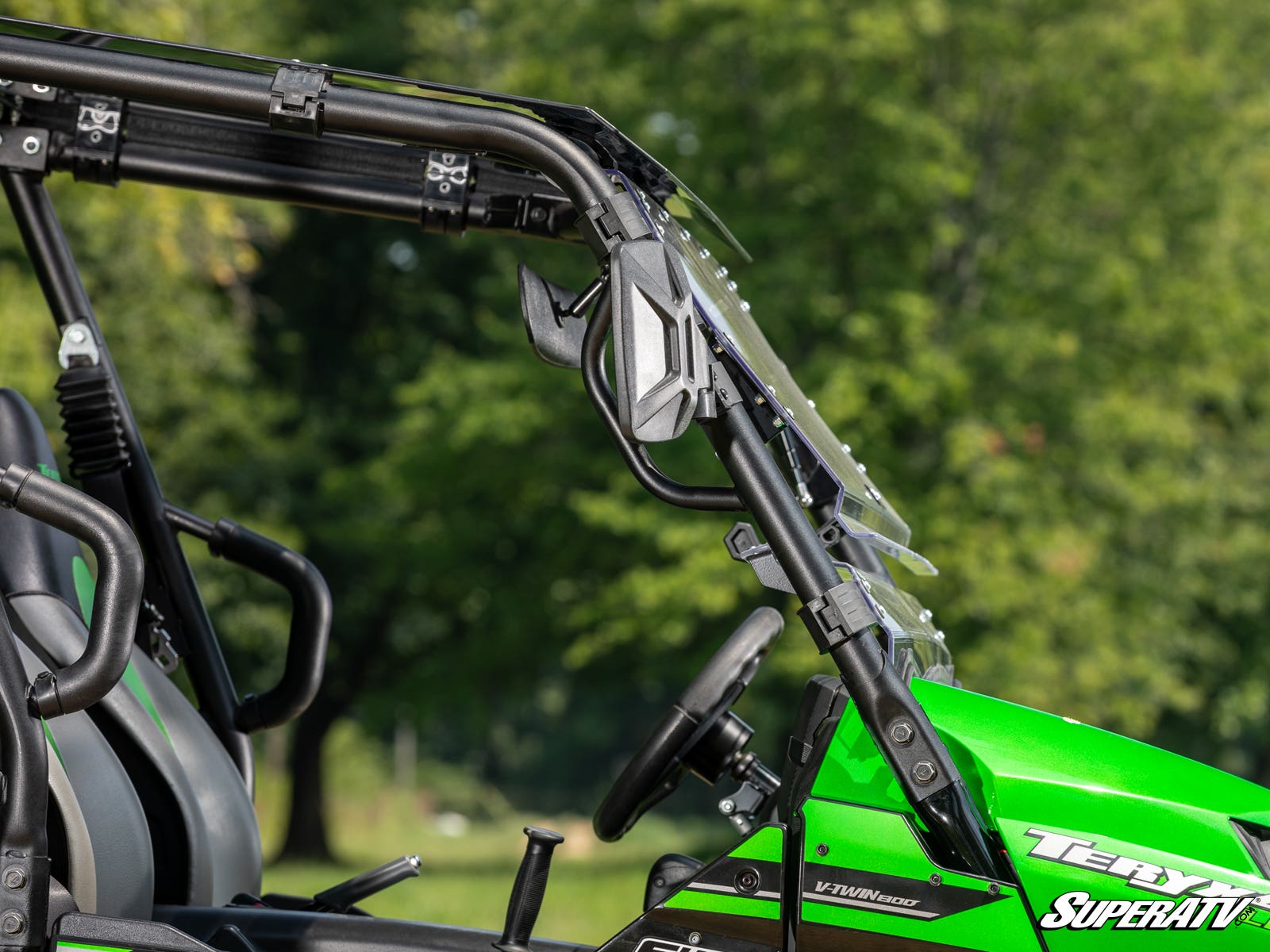 Photo of SuperATV Kawasaki Teryx S Scratch-Resistant Flip Windshield by SuperATV - Premium Windshields for UTVs / Side by Sides