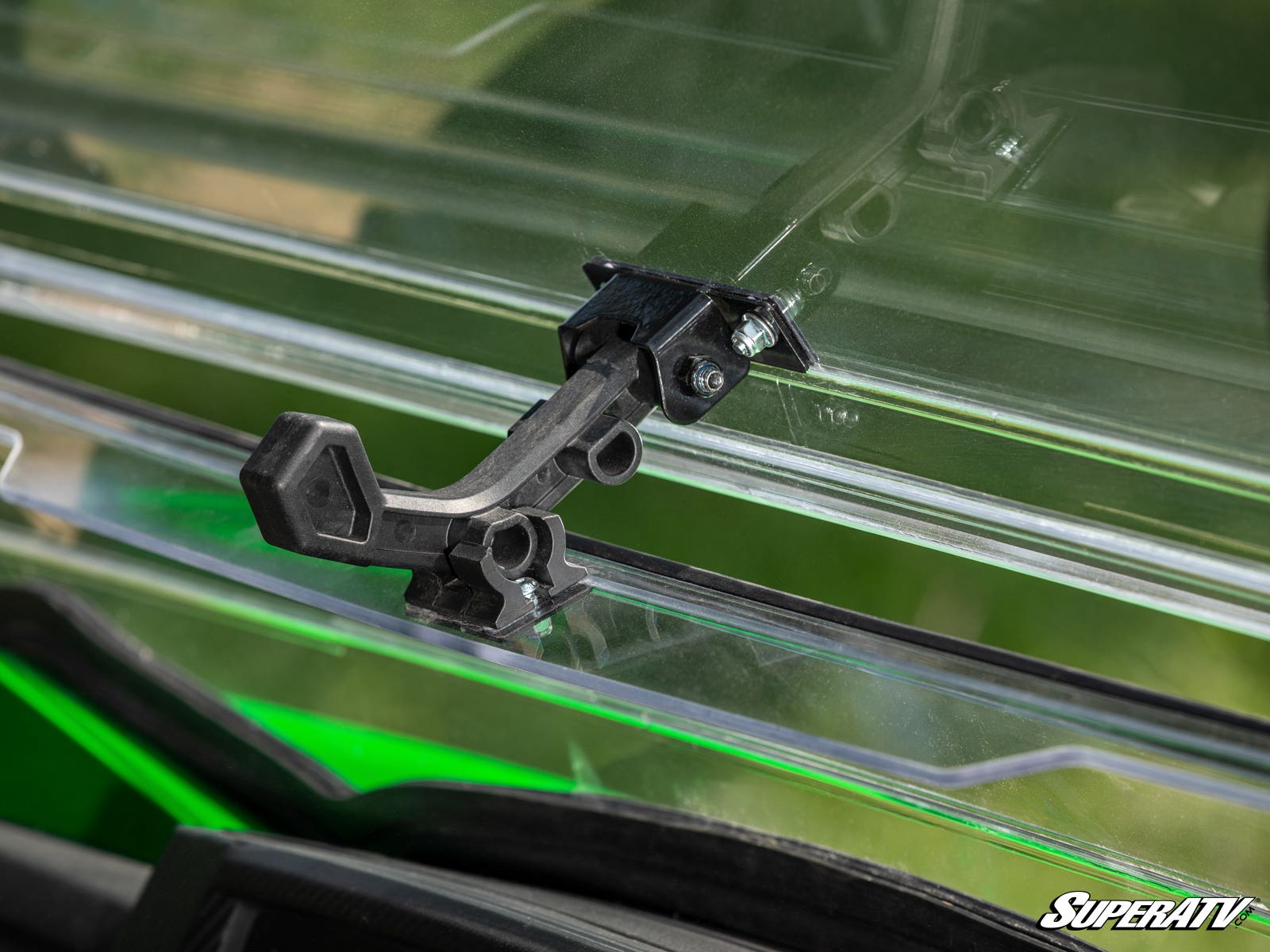 Photo of SuperATV Kawasaki Teryx S Scratch-Resistant Flip Windshield by SuperATV - Premium Windshields for UTVs / Side by Sides
