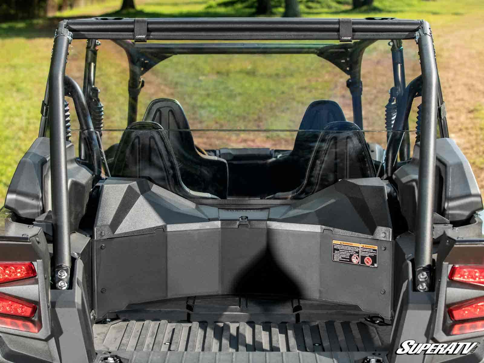 Photo of SuperATV Kawasaki Teryx KRX 4 1000 Rear Windshield by SuperATV - Premium Windshields for UTVs / Side by Sides