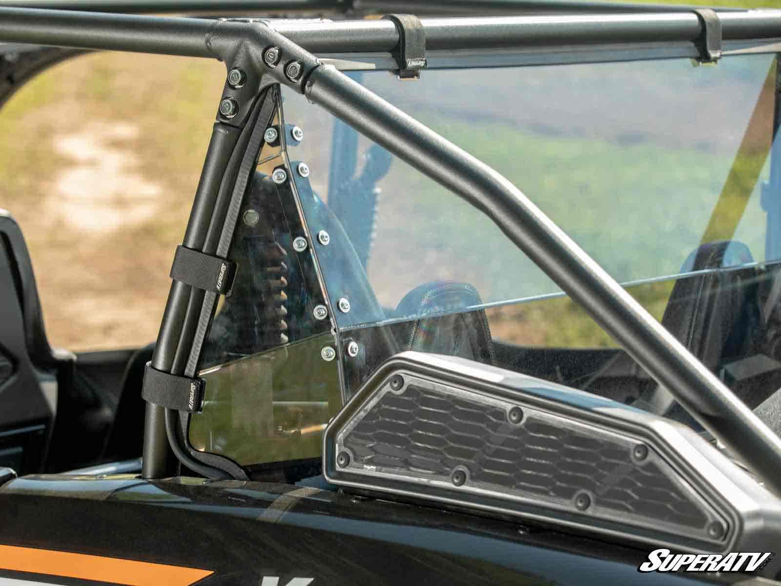 Photo of SuperATV Kawasaki Teryx KRX 4 1000 Rear Windshield by SuperATV - Premium Windshields for UTVs / Side by Sides