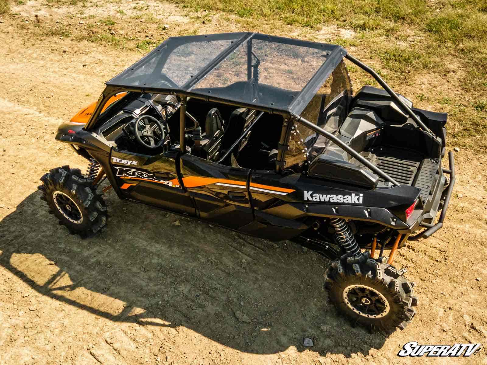Photo of SuperATV Kawasaki Teryx KRX 4 1000 Tinted Roof by SuperATV - Premium Roofs for UTVs / Side by Sides