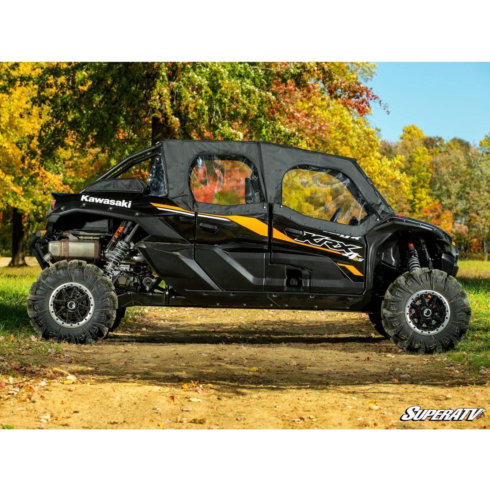 Photo of Kawasaki KRX 4 Primal Soft Cab Enclosure Upper Doors by SuperATV - Premium Doors for UTVs / Side by Sides