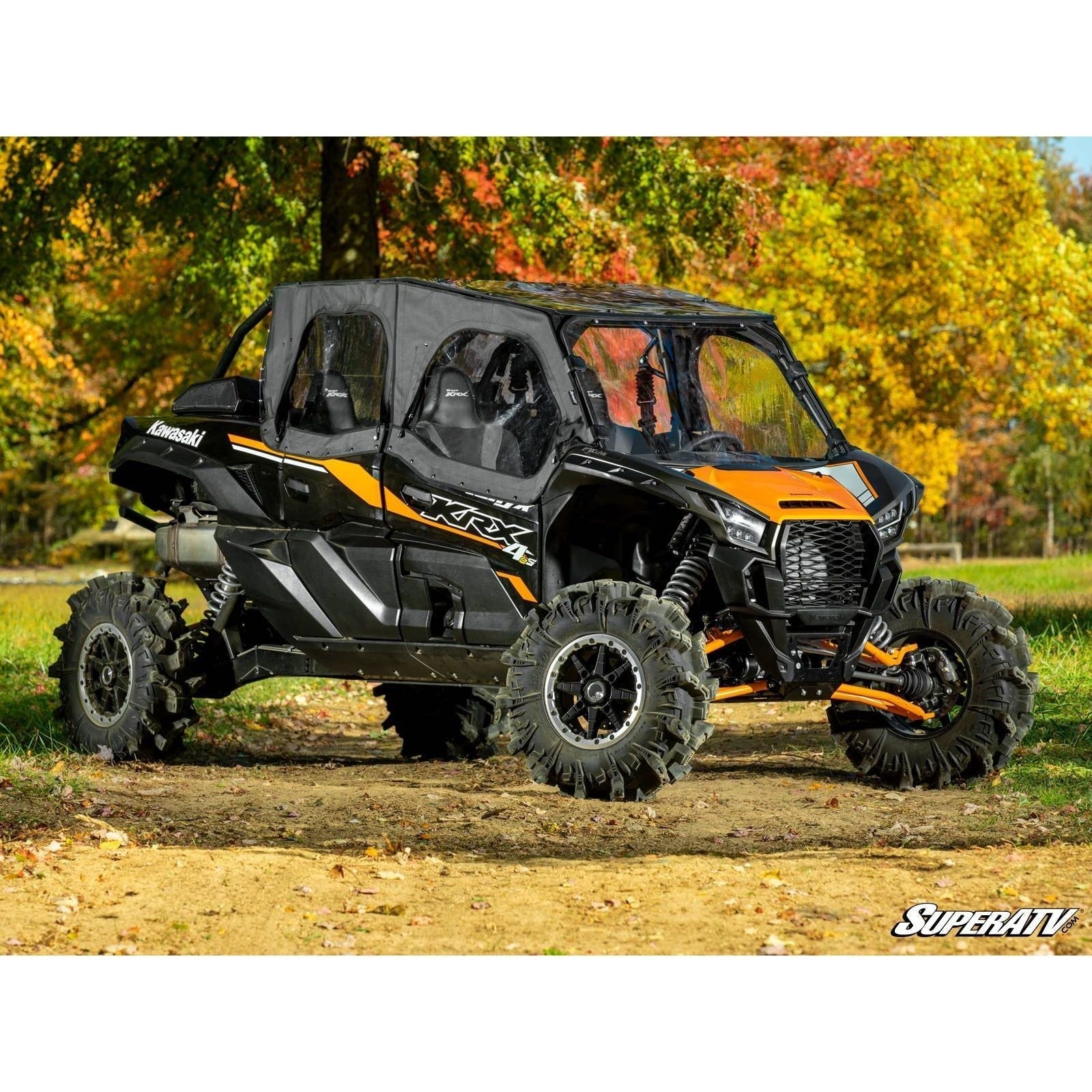 Photo of Kawasaki KRX 4 Primal Soft Cab Enclosure Upper Doors by SuperATV - Premium Doors for UTVs / Side by Sides