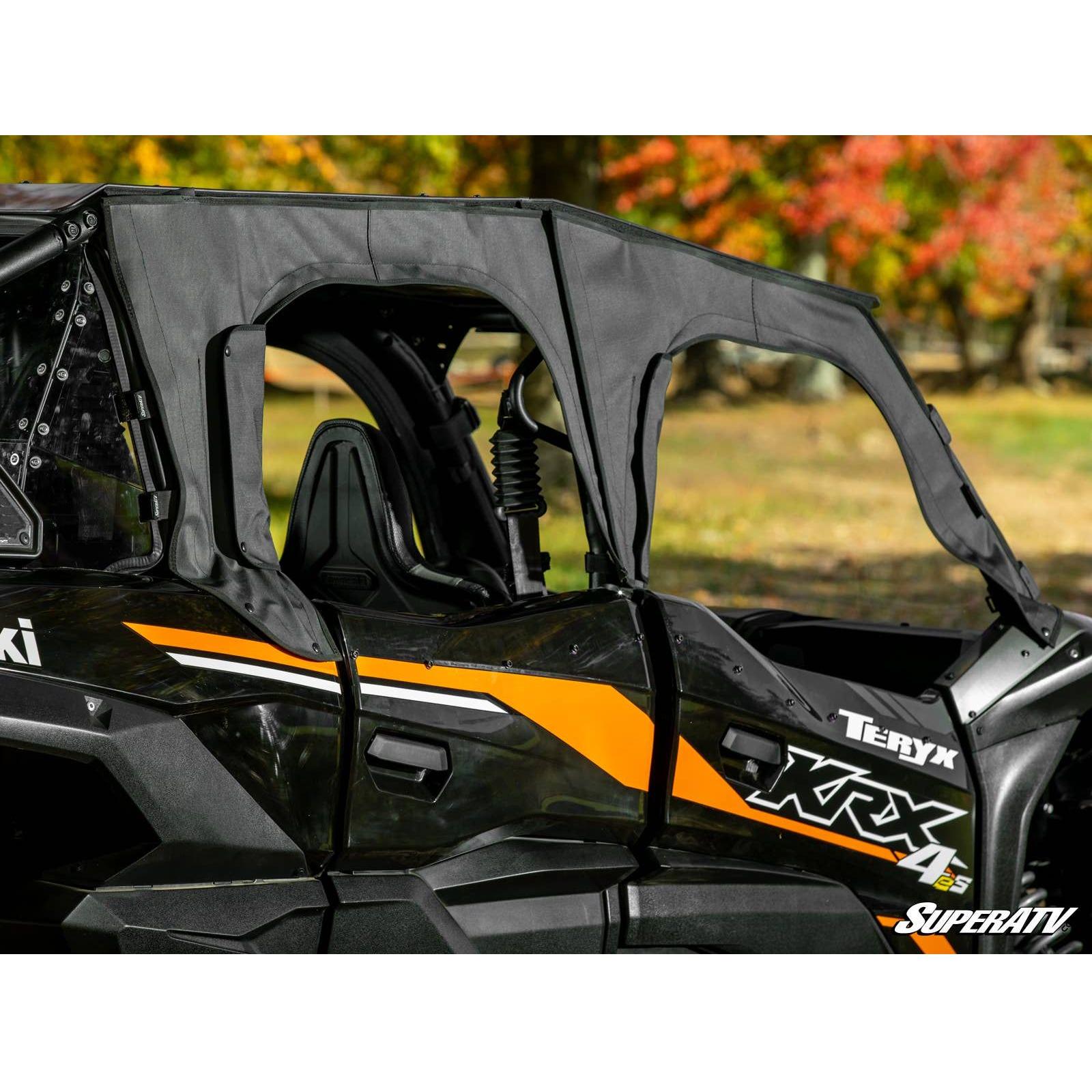 Photo of Kawasaki KRX 4 Primal Soft Cab Enclosure Upper Doors by SuperATV - Premium Doors for UTVs / Side by Sides