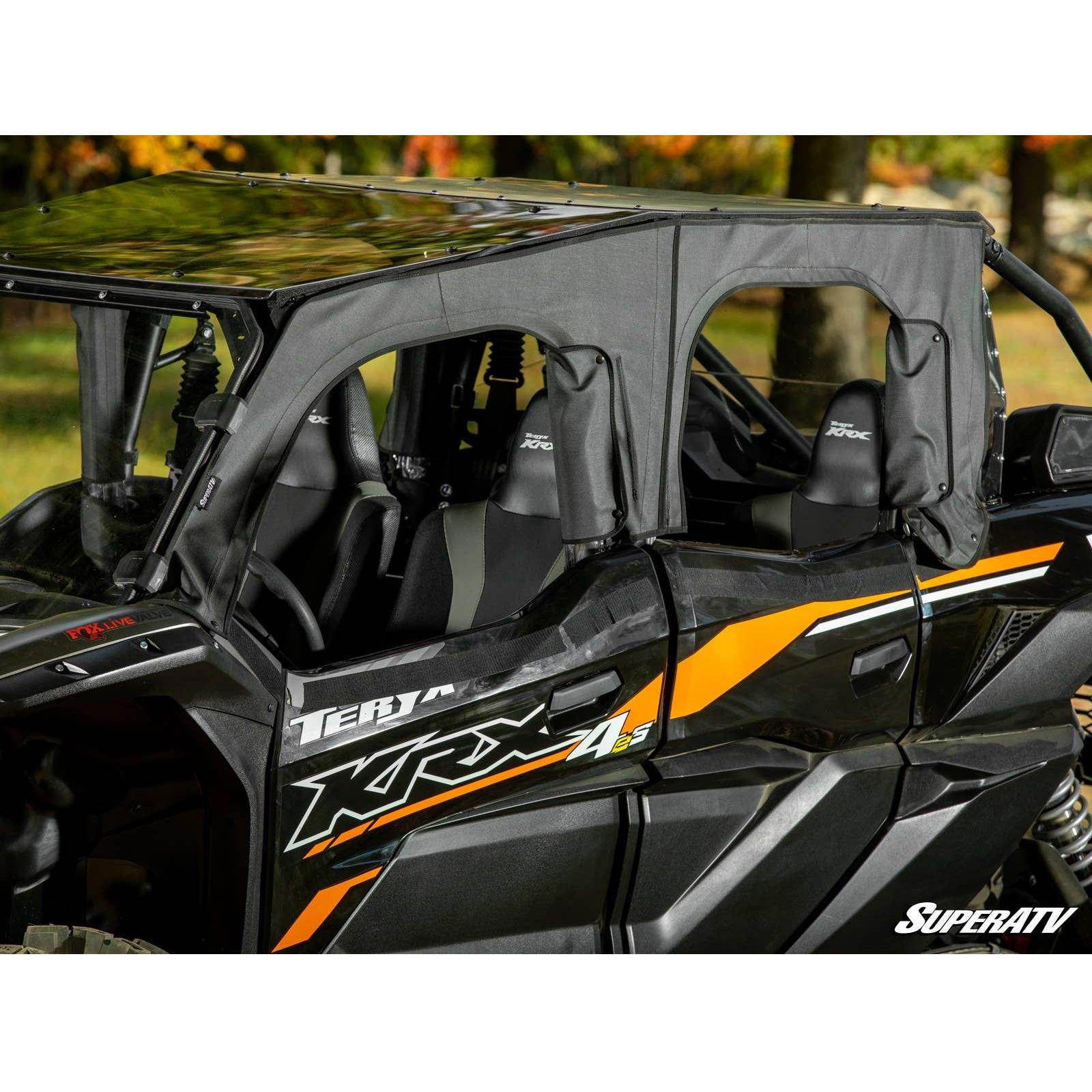 Photo of Kawasaki KRX 4 Primal Soft Cab Enclosure Upper Doors by SuperATV - Premium Doors for UTVs / Side by Sides