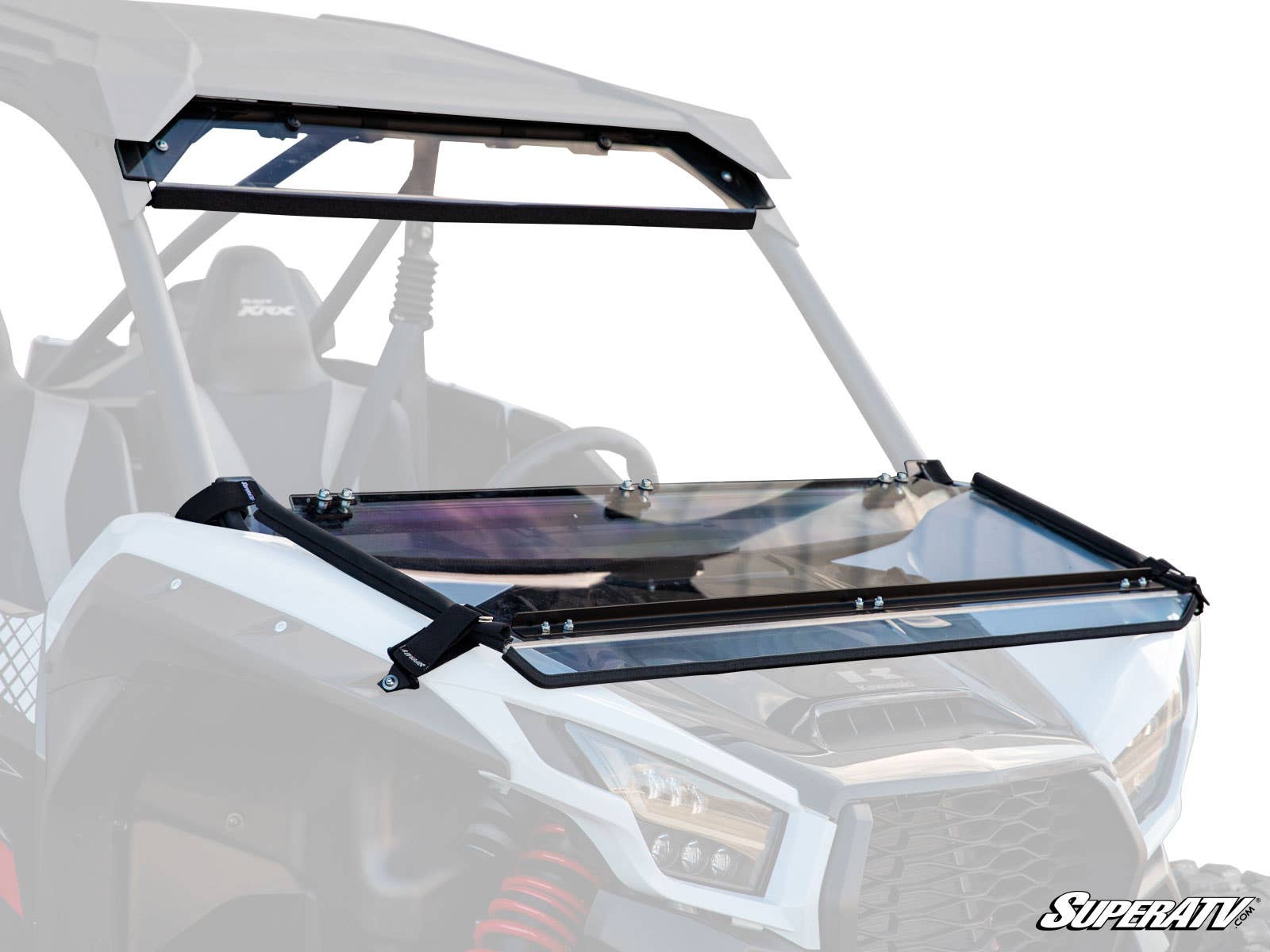 Photo of SuperATV Kawasaki Teryx KRX 1000 Flip Down Windshield by SuperATV - Premium Windshields for UTVs / Side by Sides